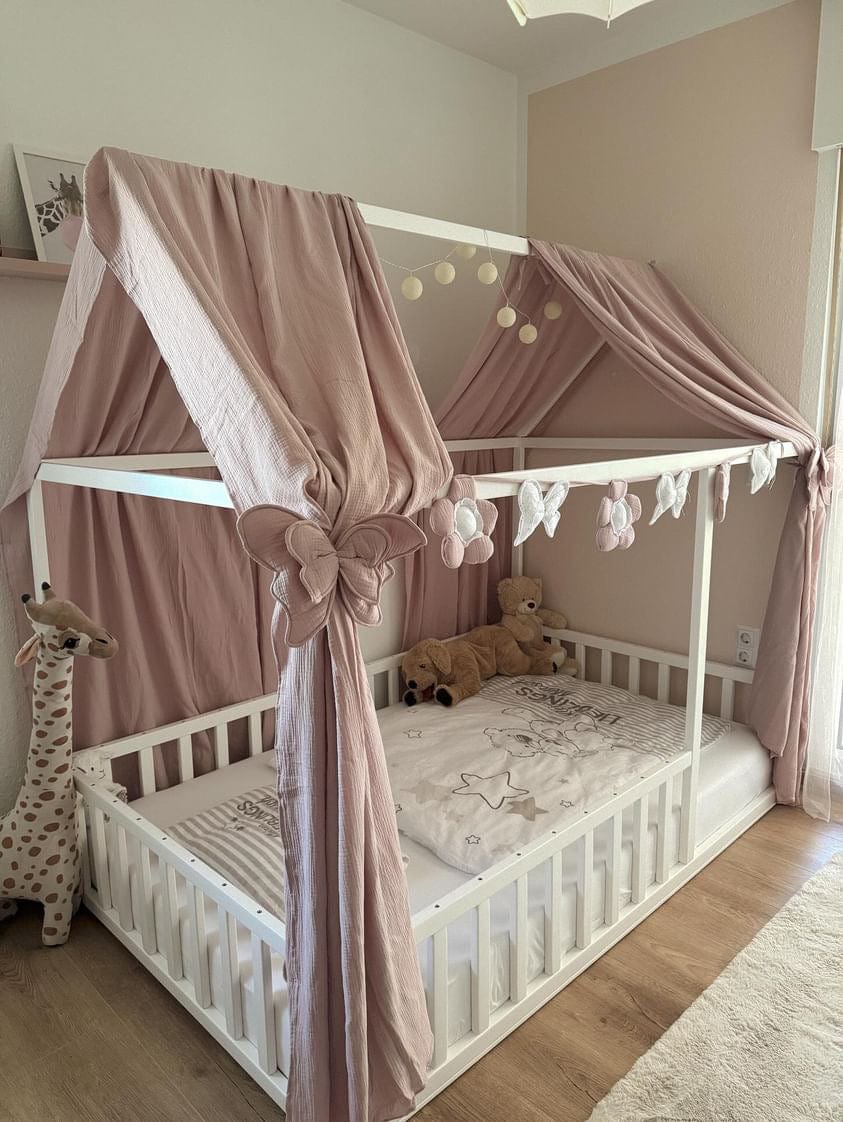 Kinderbett Bodenbett Hausbett Design - LeoBabys