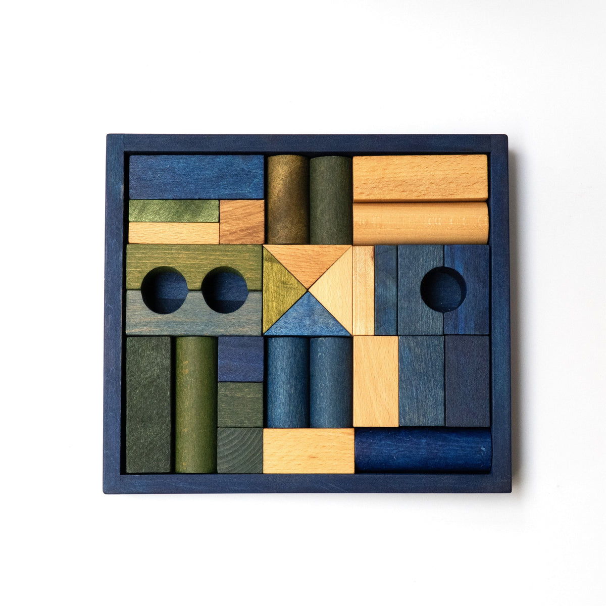 Holzspielzeug & Bausteine Wooden Story Holzbausteine im Tablett, 30 Teile
