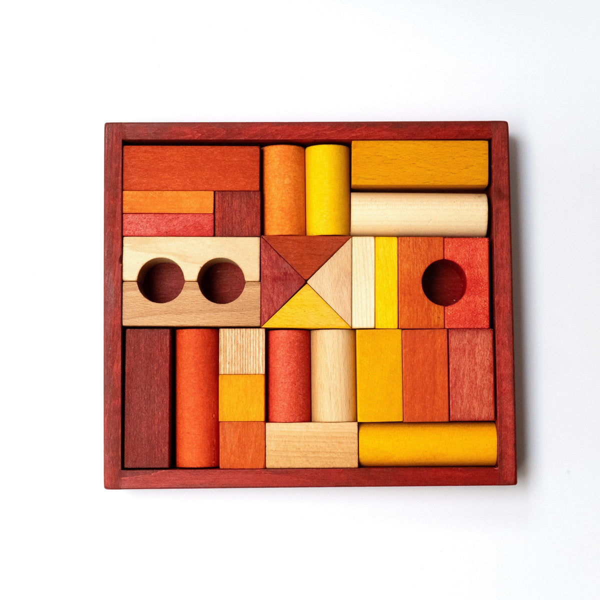 Holzspielzeug & Bausteine Wooden Story Holzbausteine im Tablett, 30 Teile