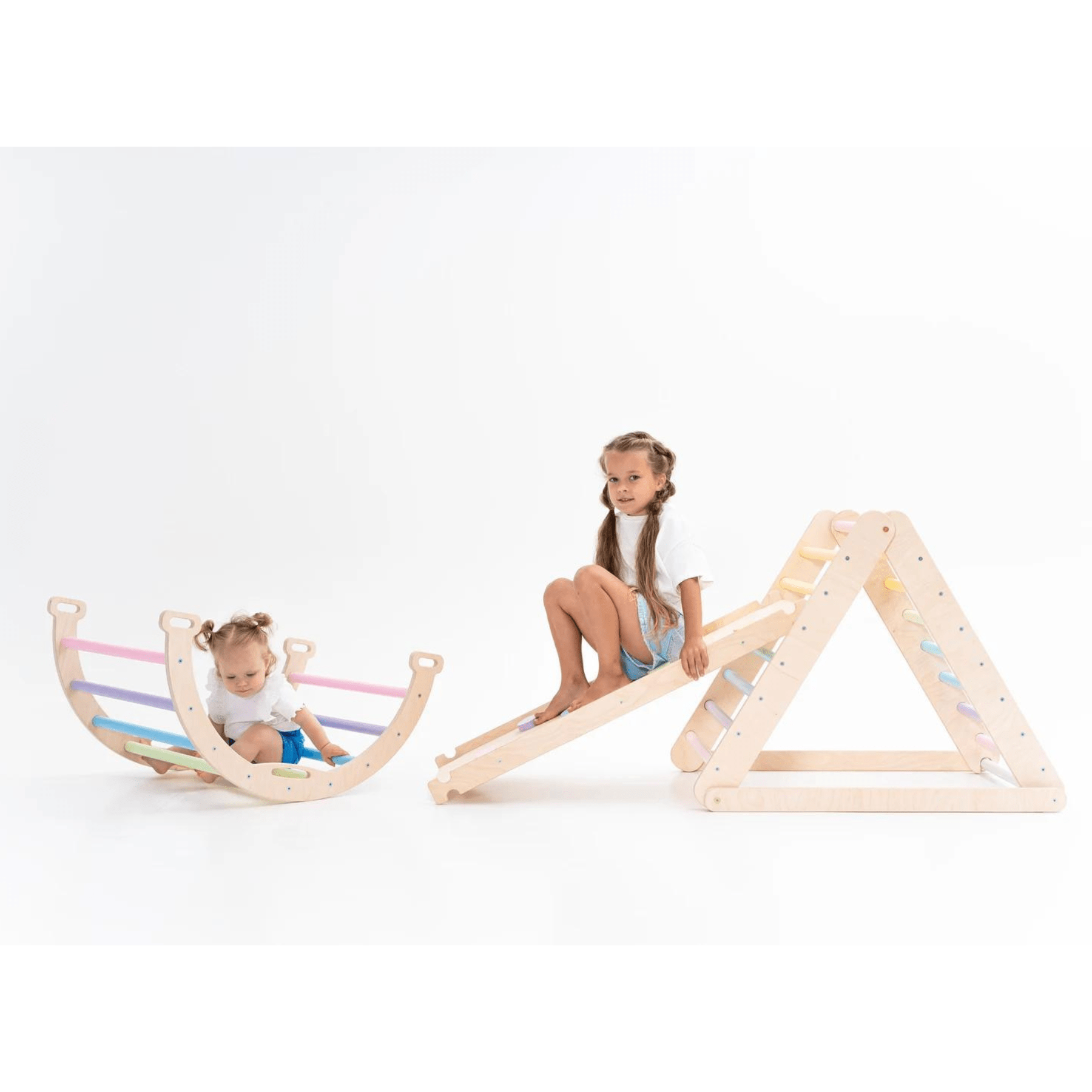 Pikler Dreieck Variation Kletterbogen, Kletter- und Rutschrampe - LeoBabys