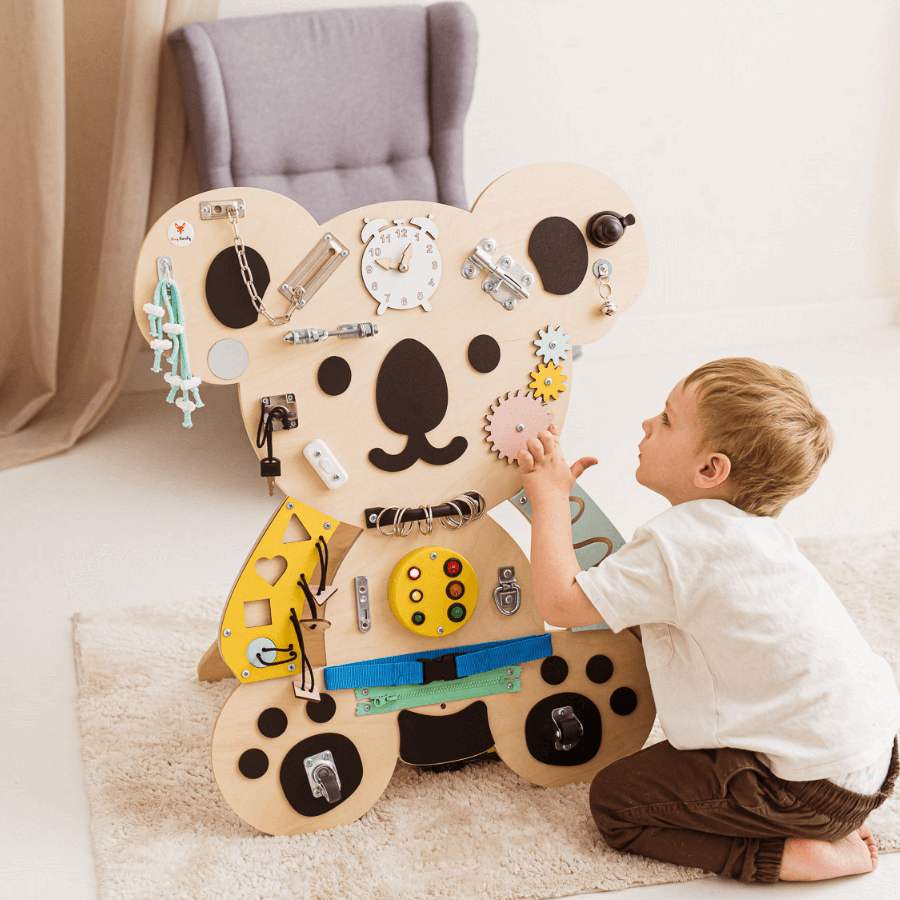 Activity Board Busy Board Koala - Henry - LeoBabys