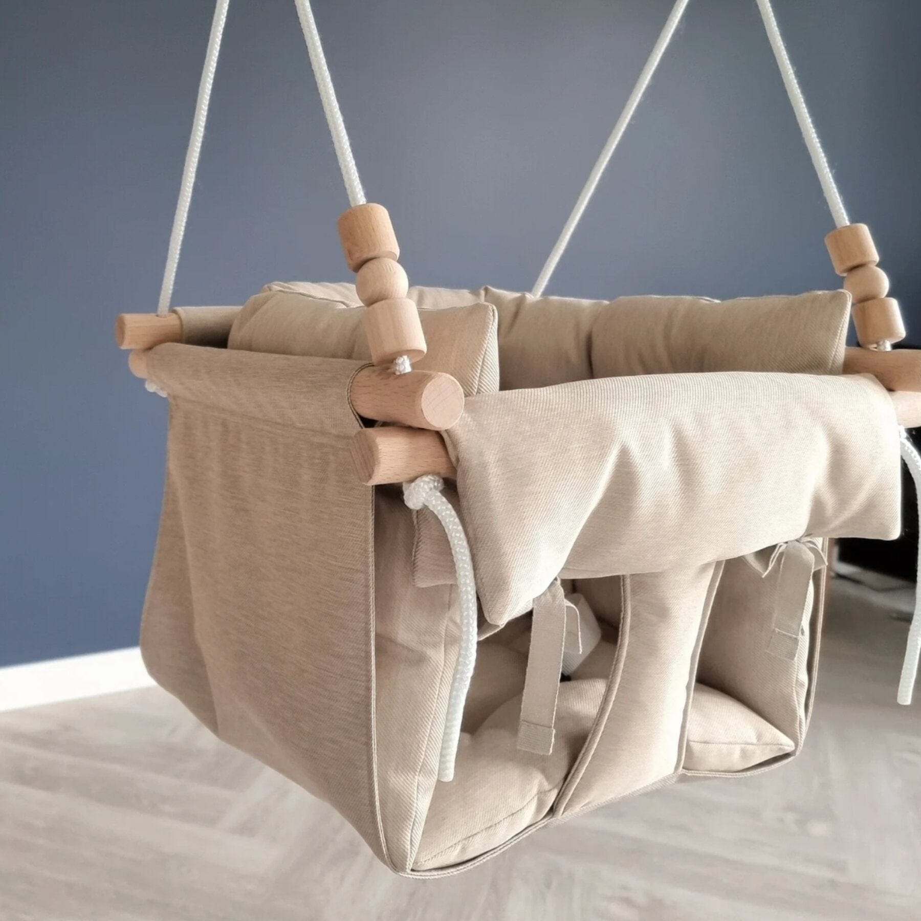 Babyschaukel Luxus wetterfest Beige - LeoBabys