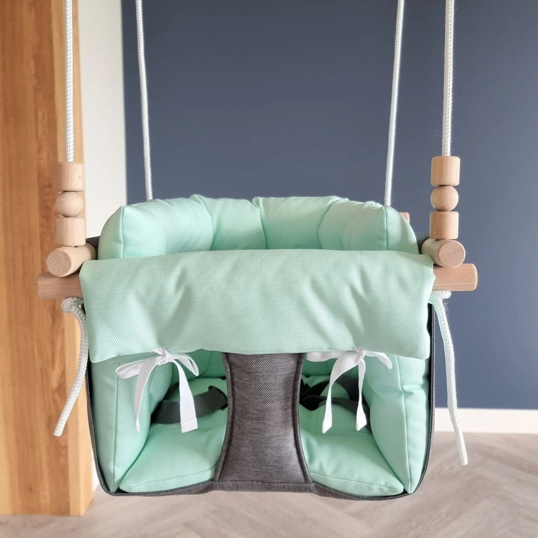 Babyschaukel Luxus wetterfest Dunkelgrau - LeoBabys