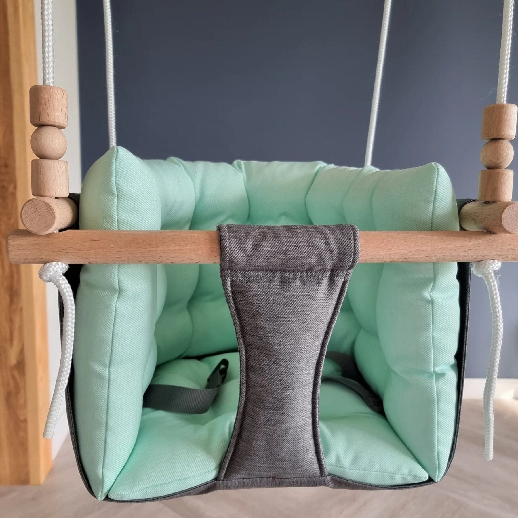 Babyschaukel Luxus wetterfest Dunkelgrau - LeoBabys