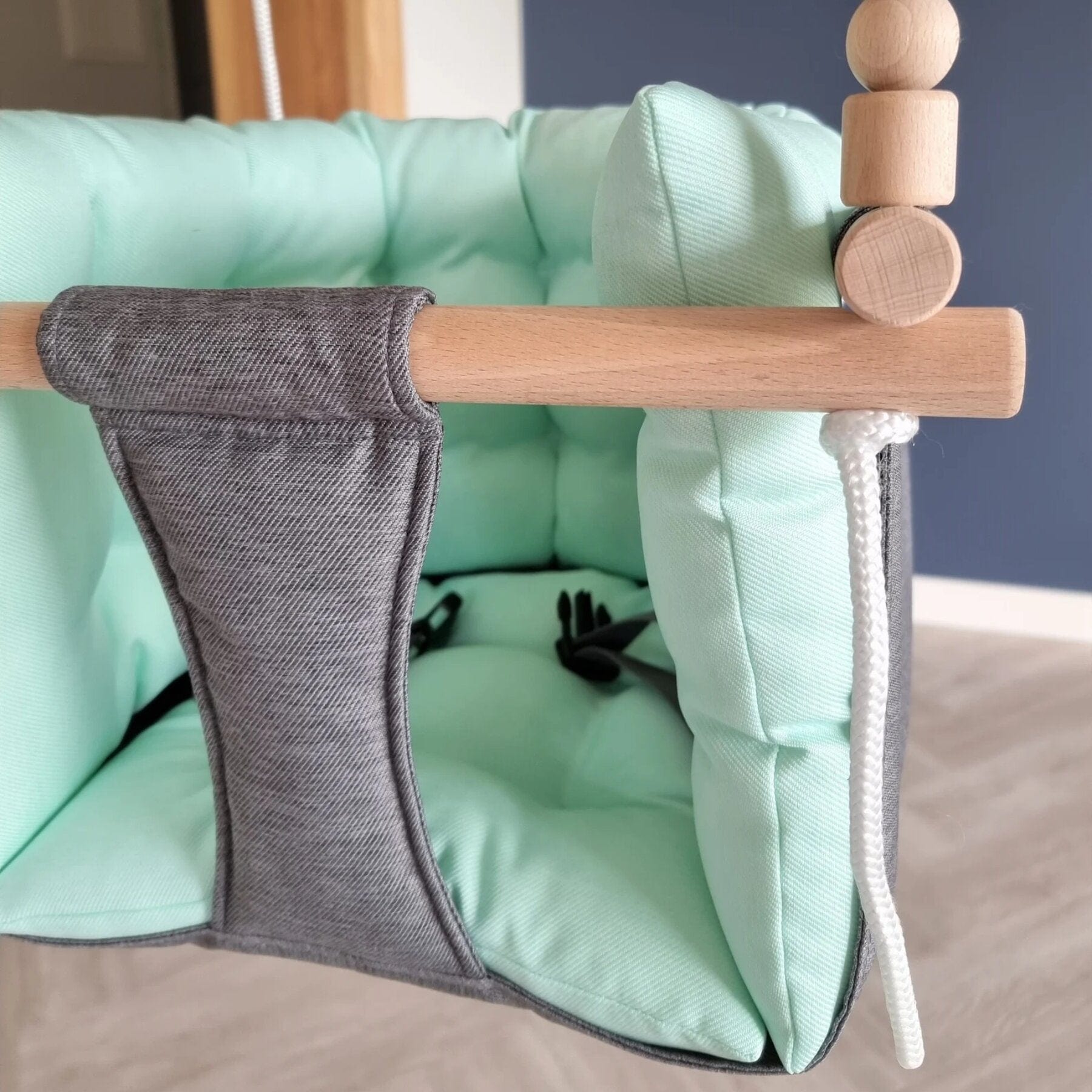 Babyschaukel Luxus wetterfest Dunkelgrau - LeoBabys