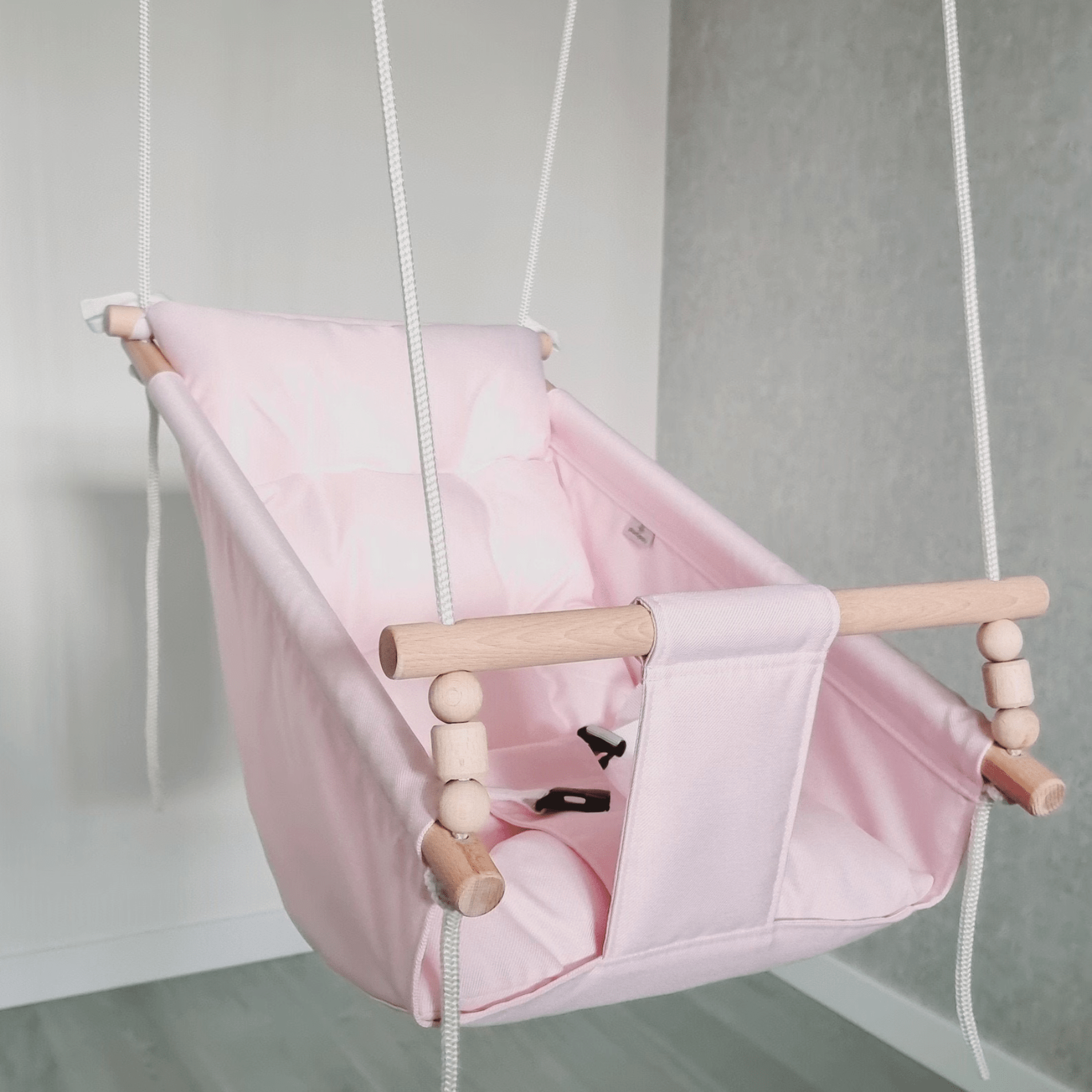 Babyschaukel Babyliegeschaukel wasserfest Rosé - LeoBabys