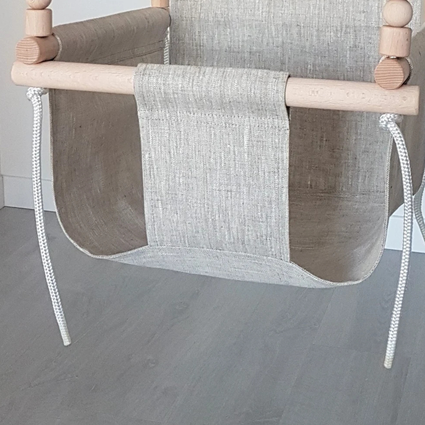 Babyschaukel aus Leinen – Melange