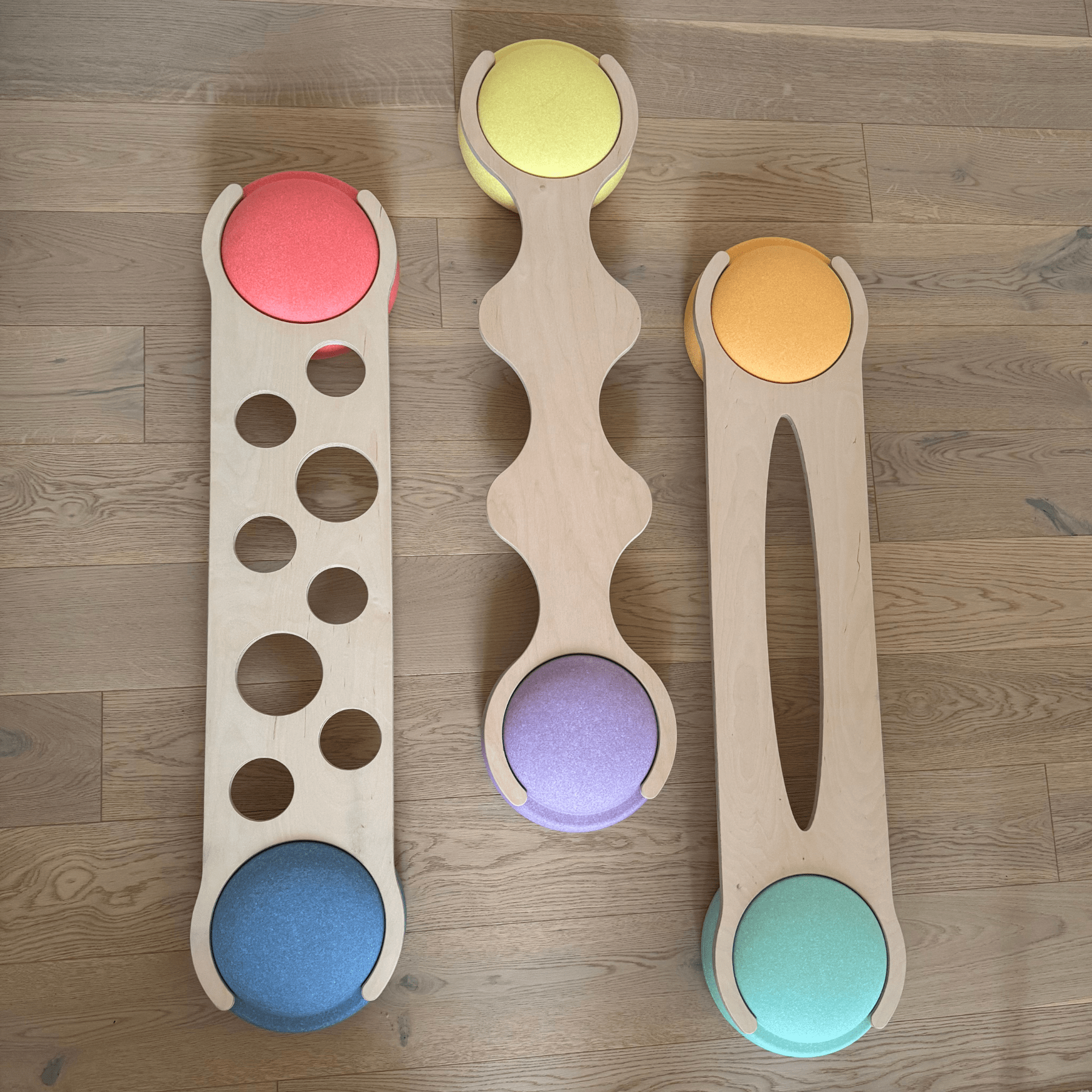 Balancebrücken Balancierbretter Balanciersteg 3er Set Nr.2