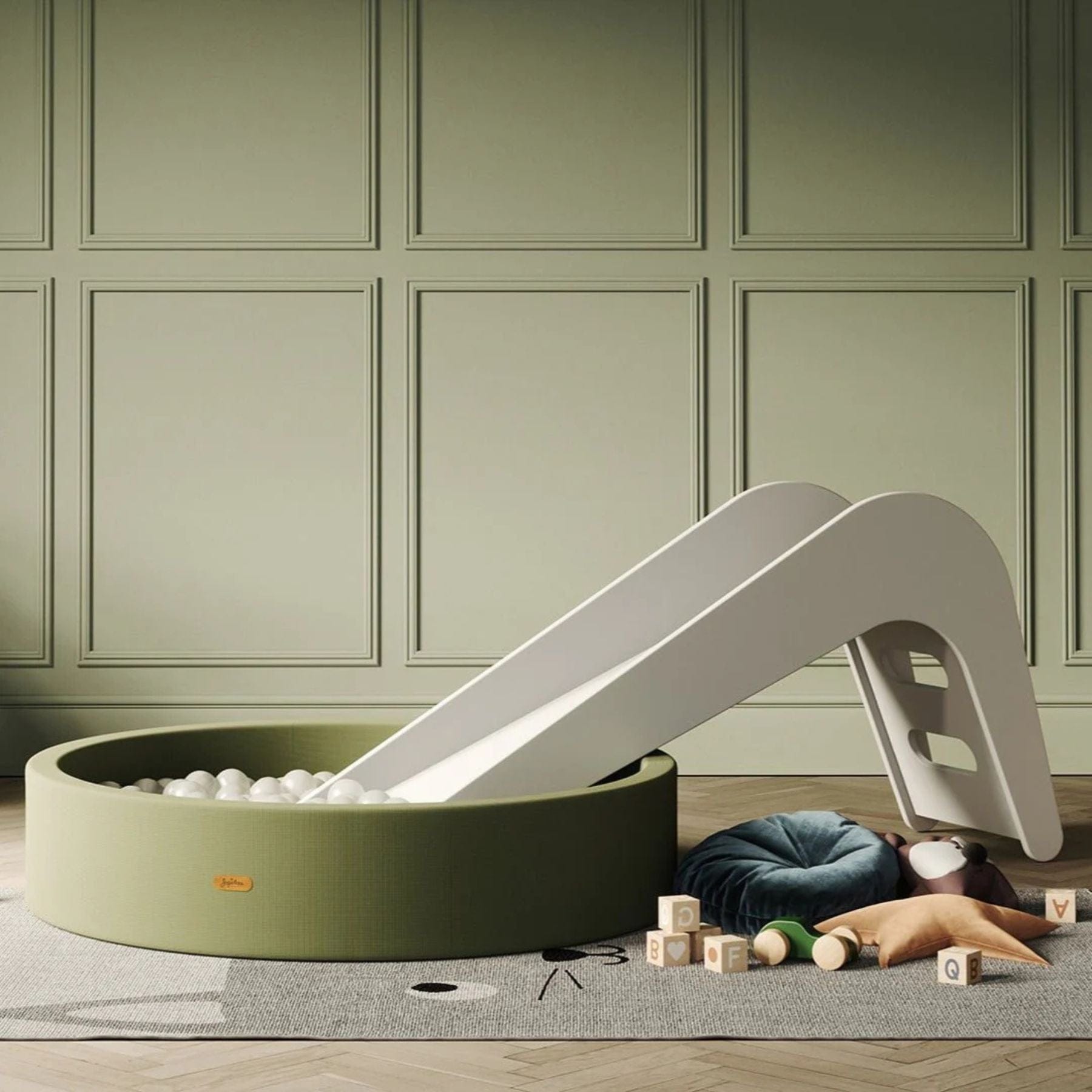 Indoor Bällebad Ø 115 cm - stilvoller Spielspaß - Jupiduu Bällebad