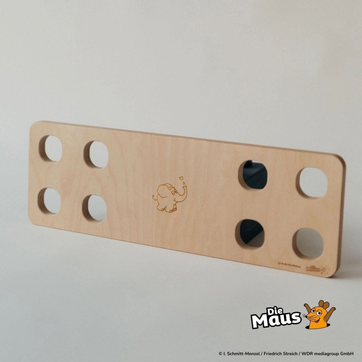 Balancierbretter bygge x Die Maus Multifunktionsbrett aus Holz mit Motiv