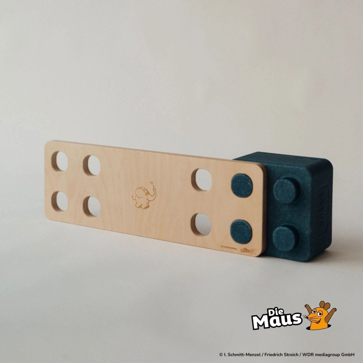 Balancierbretter bygge x Die Maus Multifunktionsbrett aus Holz mit Motiv