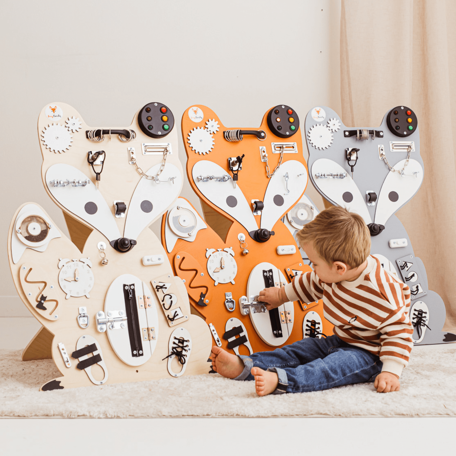 Busy Board - Activity Board - Fuchs orange "Nick Wilde" - LeoBabys