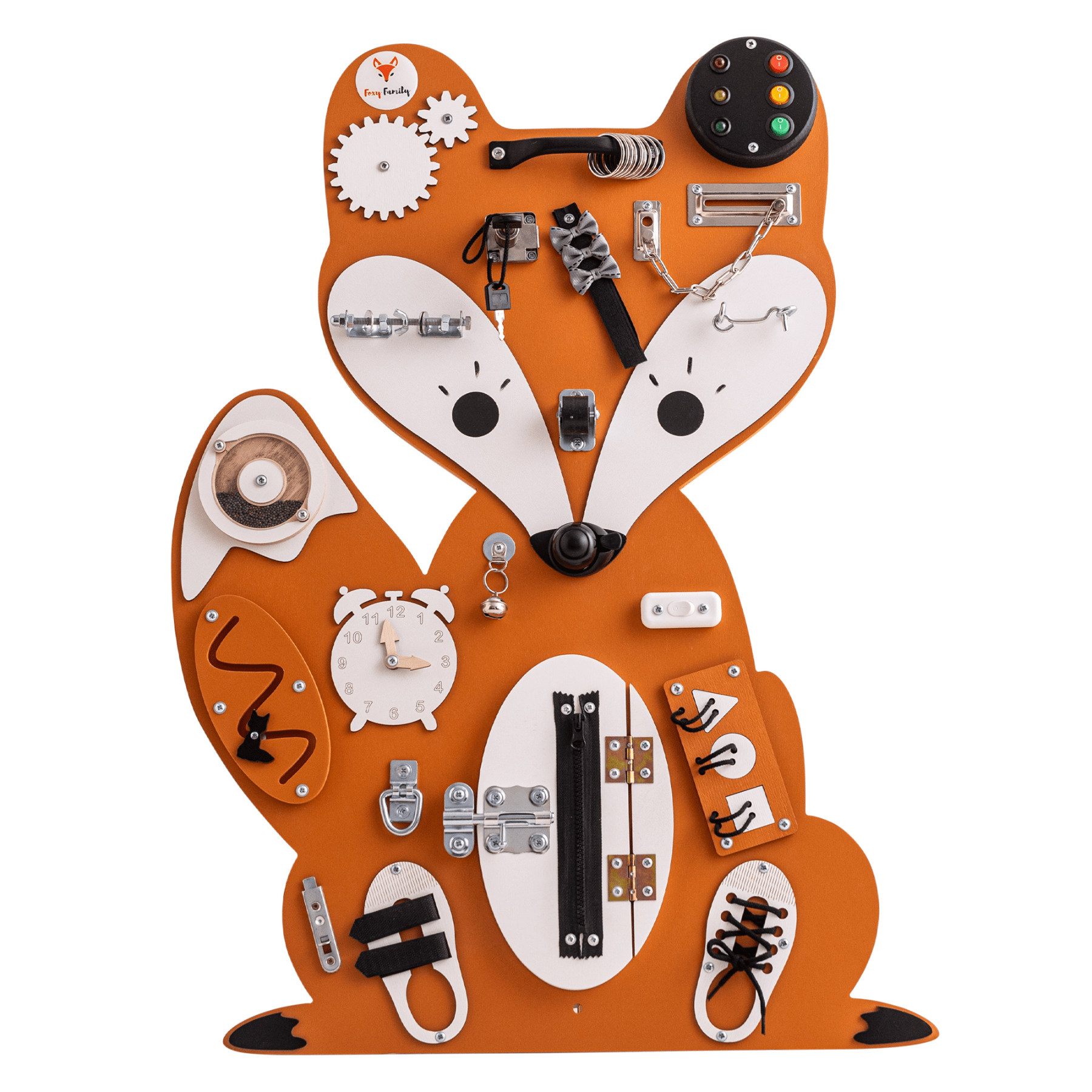 Busy Board - Activity Board - Füchsin orange "Nina the Dreamer" - LeoBabys
