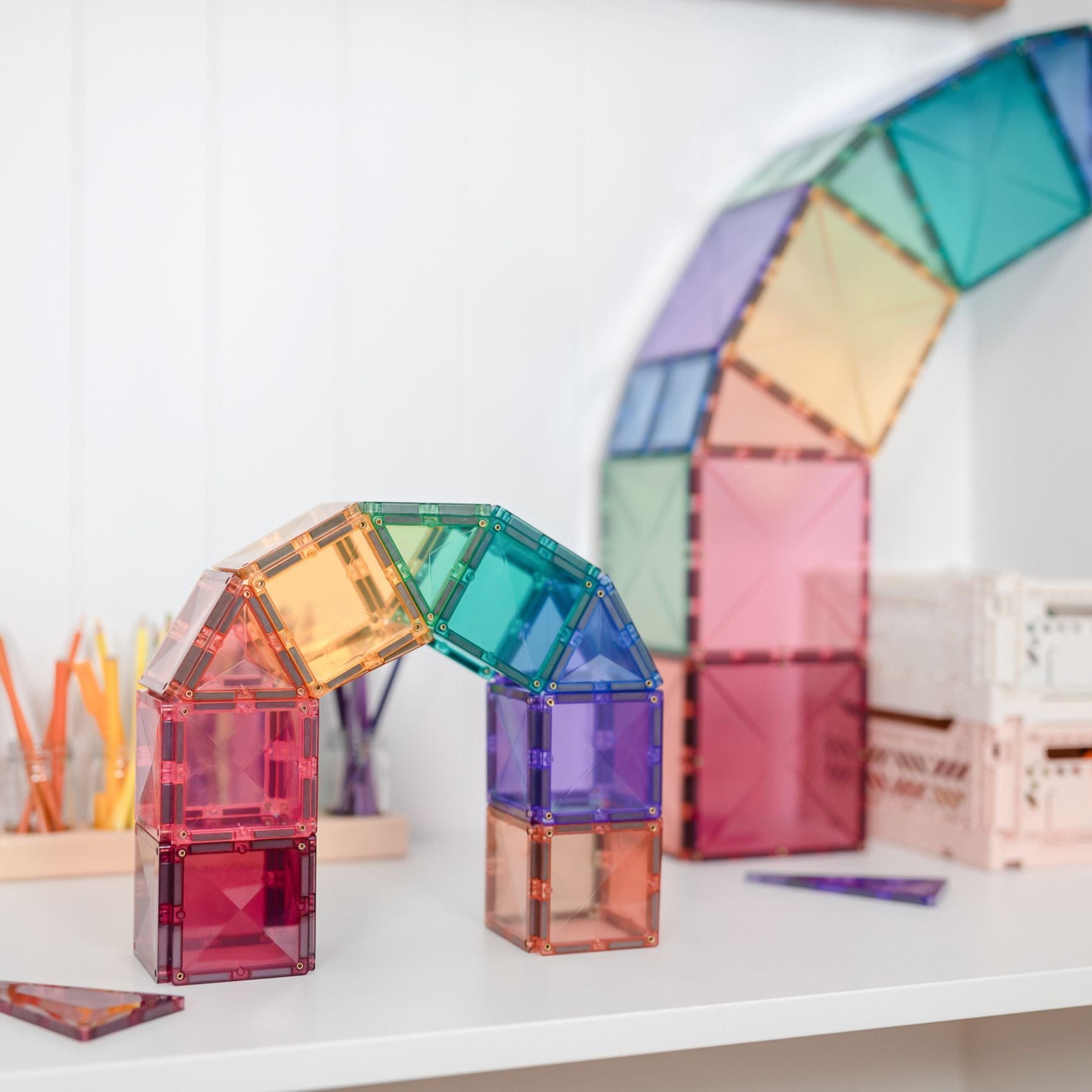 Connetix Pastel Starter Pack — 64 Magnetbausteine - LeoBabys