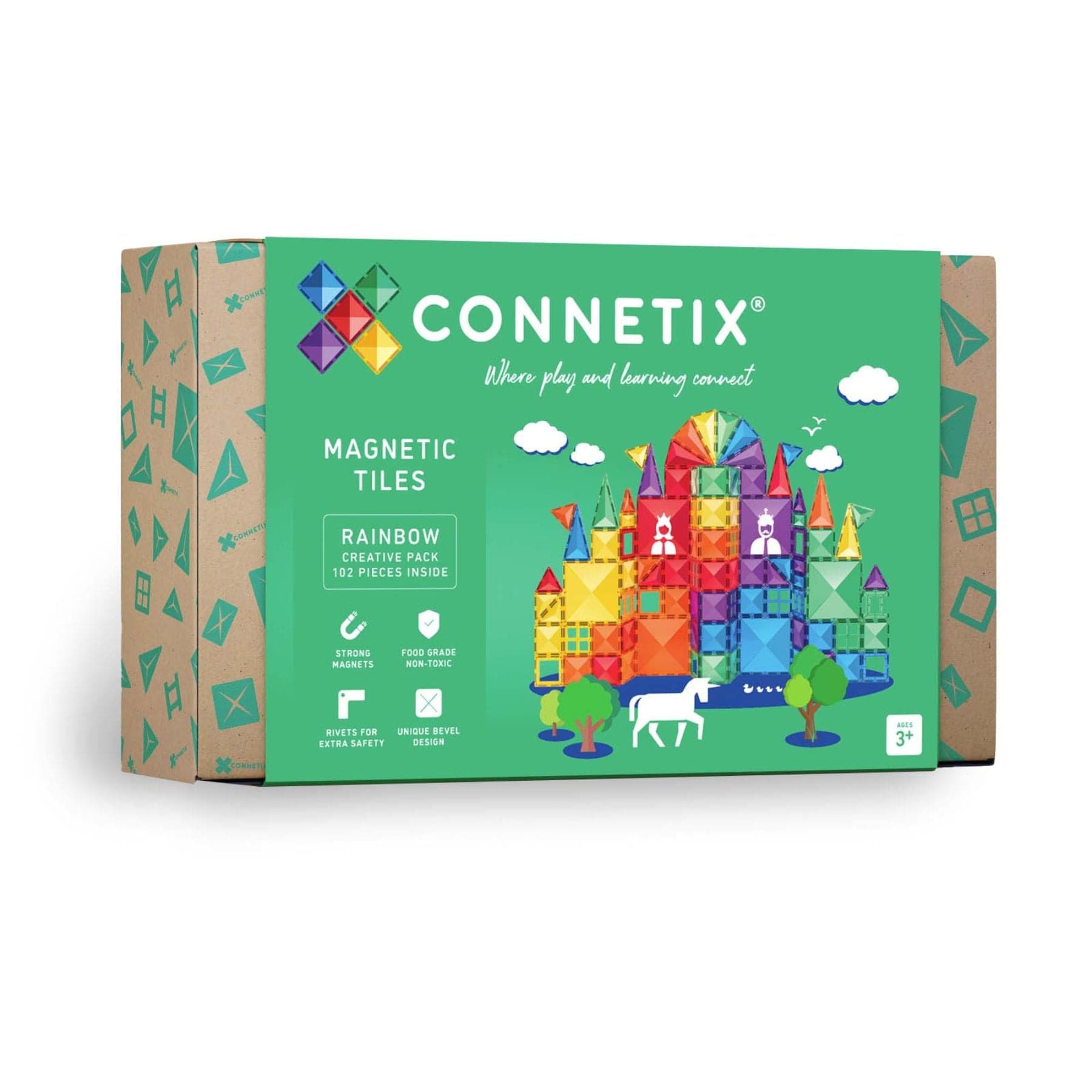 Connetix Rainbow Creative Pack — 102 Magnetbausteine