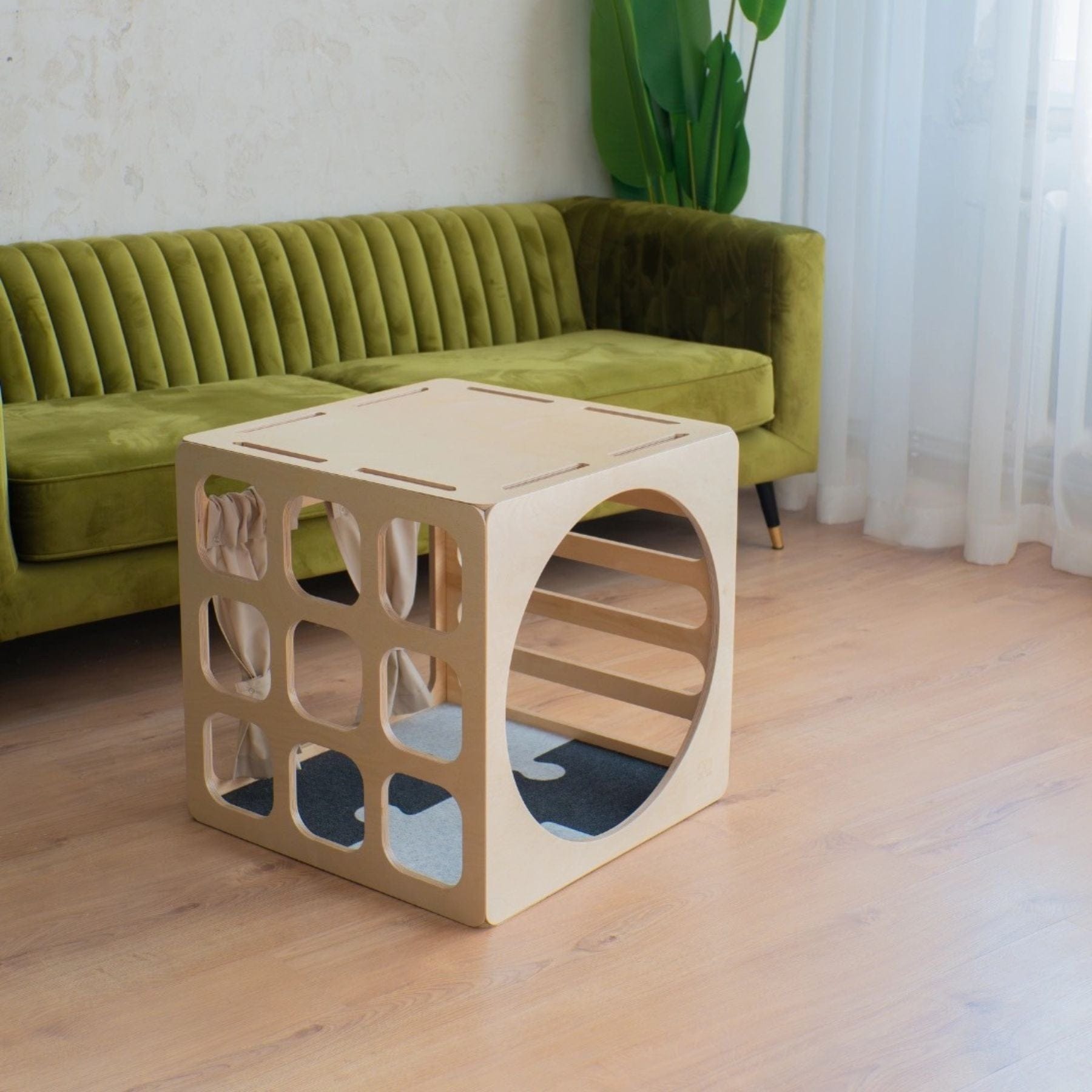 CUBITRI Kletterwürfel – Pikler-inspiriert (Seile/Fenster) - LeoBabys