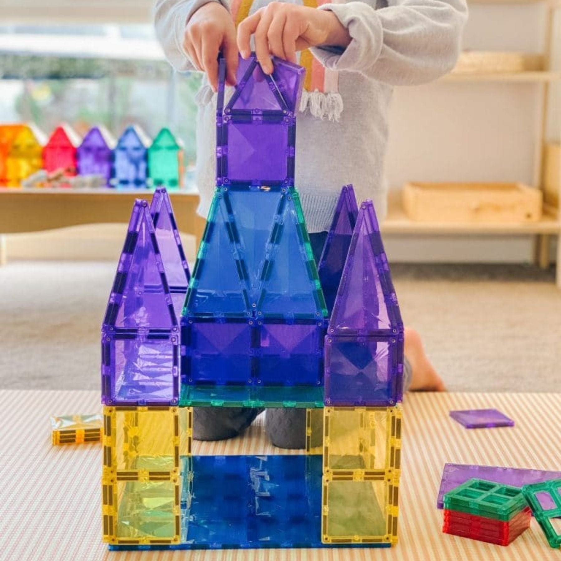 Connetix Rainbow Base Plate Pack — Blau & Grün - LeoBabys