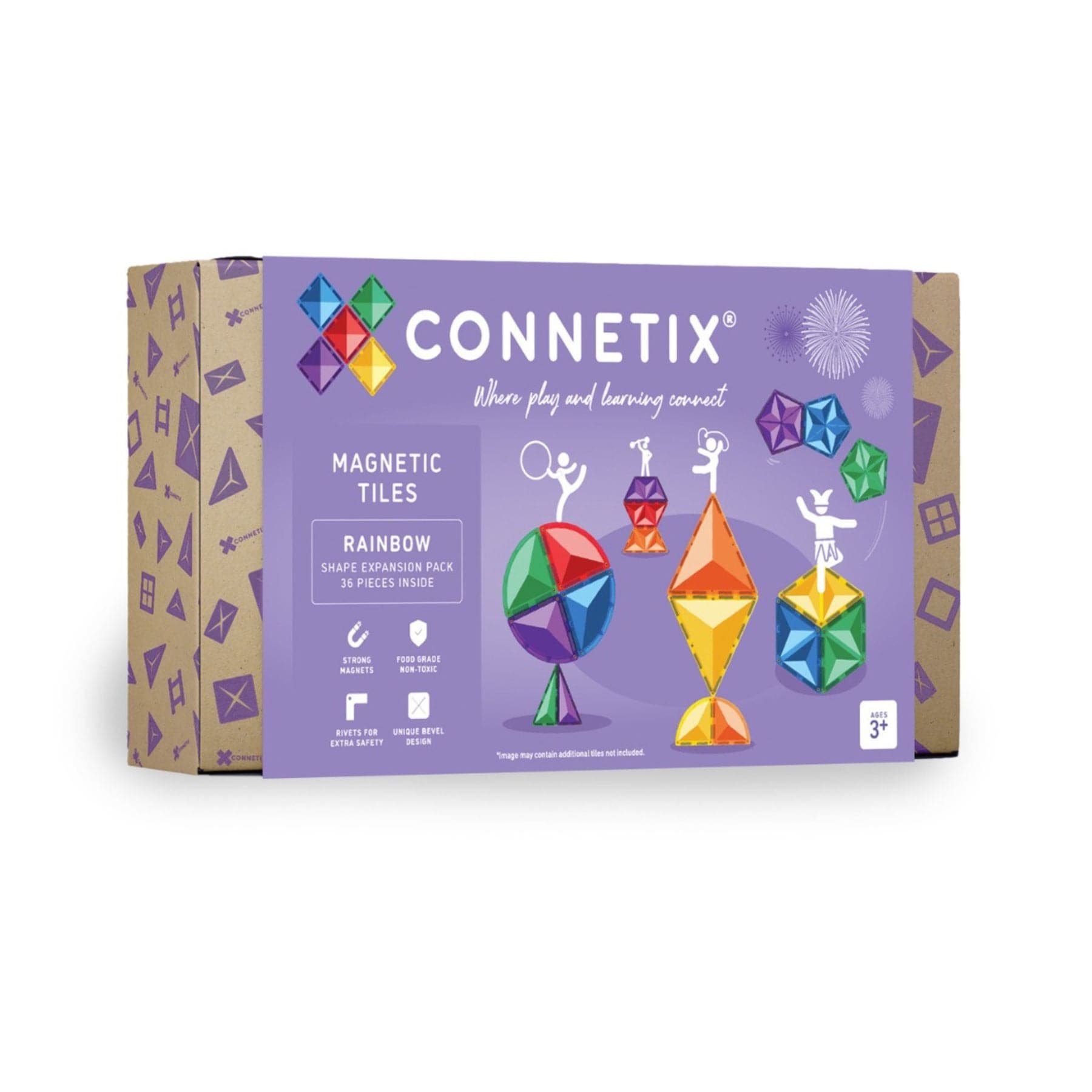 Connetix Rainbow Shape Expansion Pack — 36 Teile - LeoBabys
