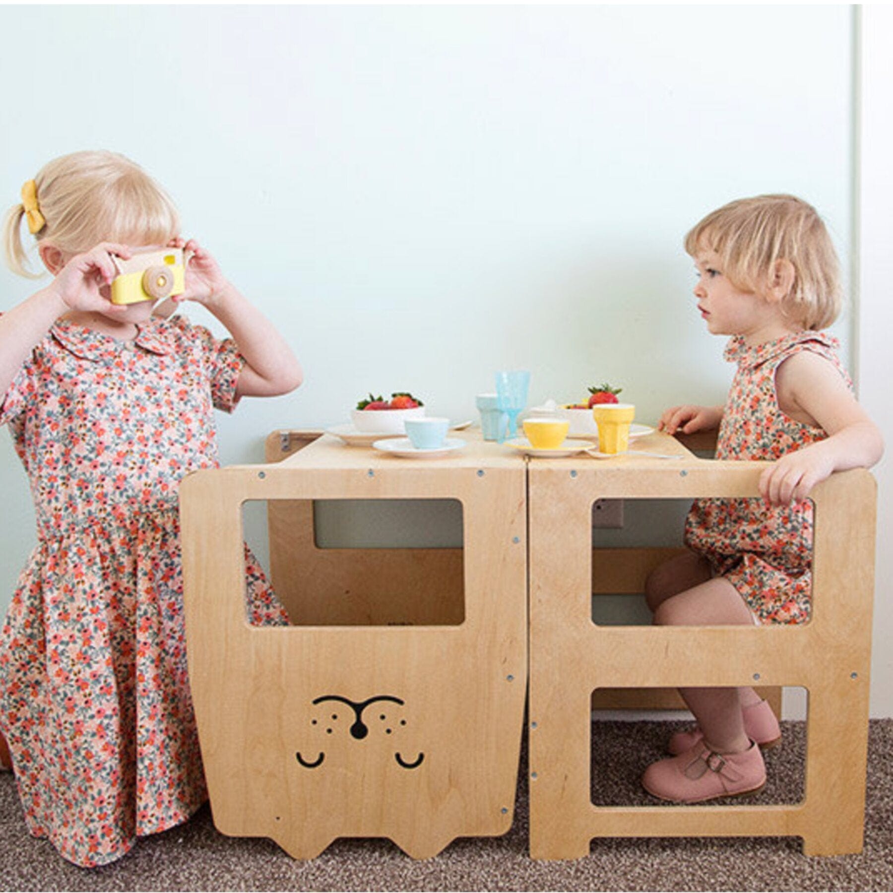 Lernturm wandelbarer mit Schreibtafel Design Katze - LeoBabys