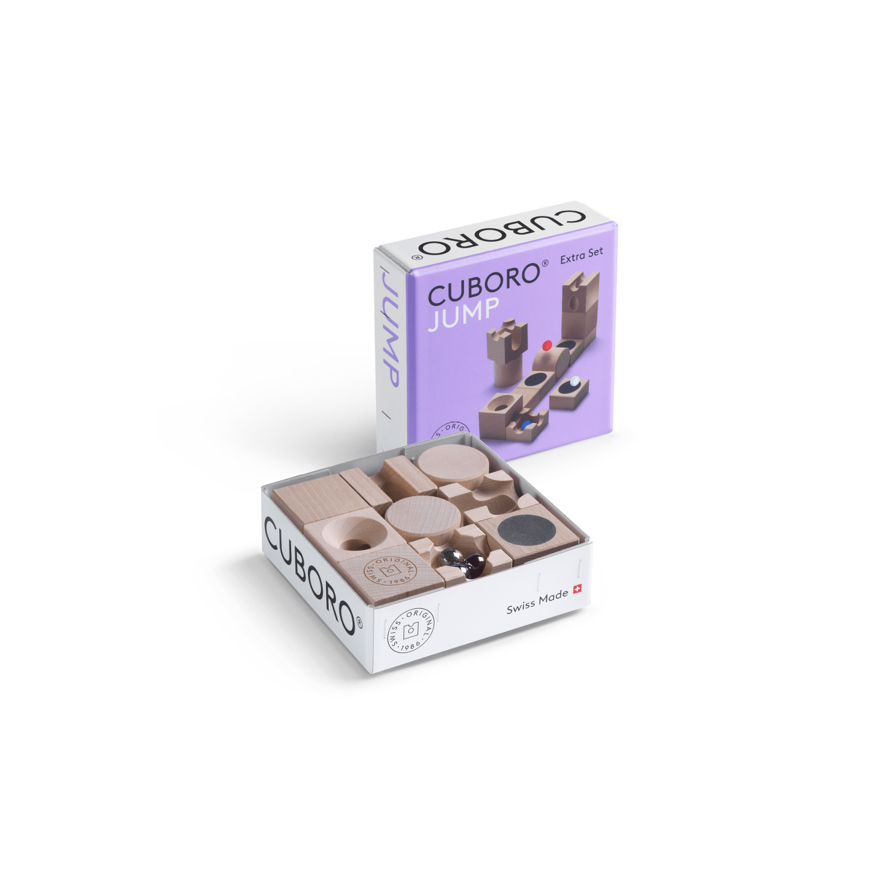 Cuboro JUMP – Erweiterungsset für spektakuläre Sprung-Elemente in deiner Murmelbahn - LeoBabys
