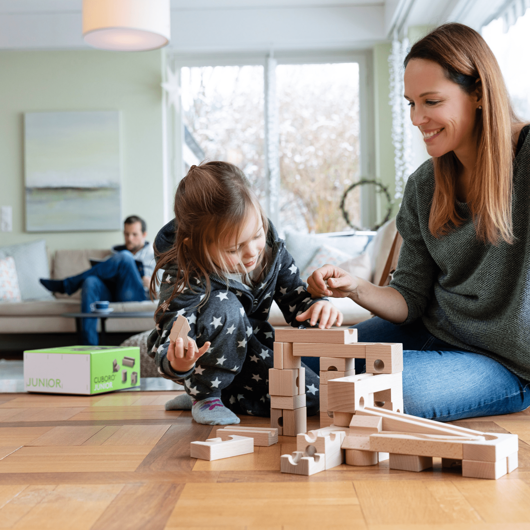 Cuboro JUNIOR - Kugelbahn - Starter Set - LeoBabys