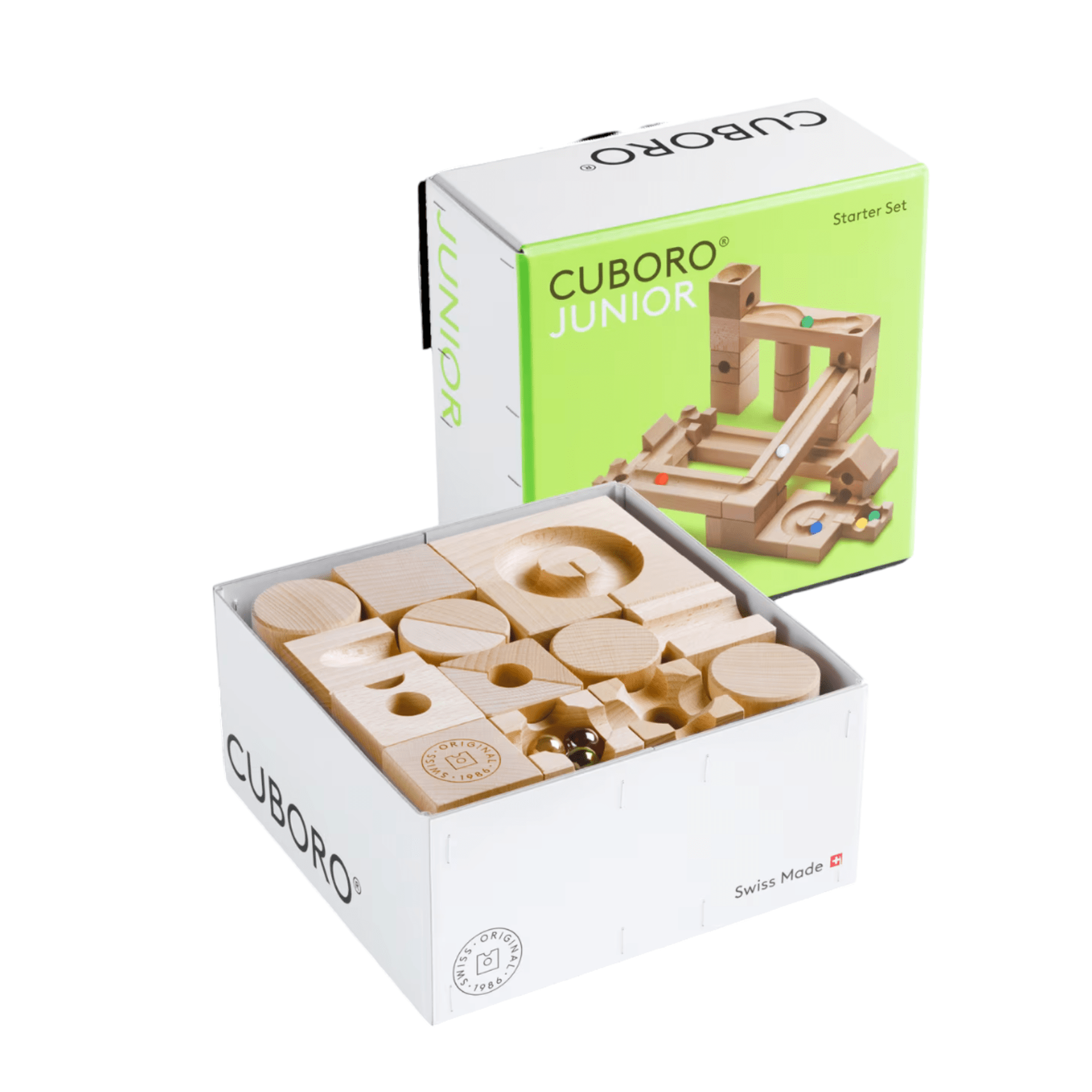 Cuboro JUNIOR - Kugelbahn - Starter Set - LeoBabys