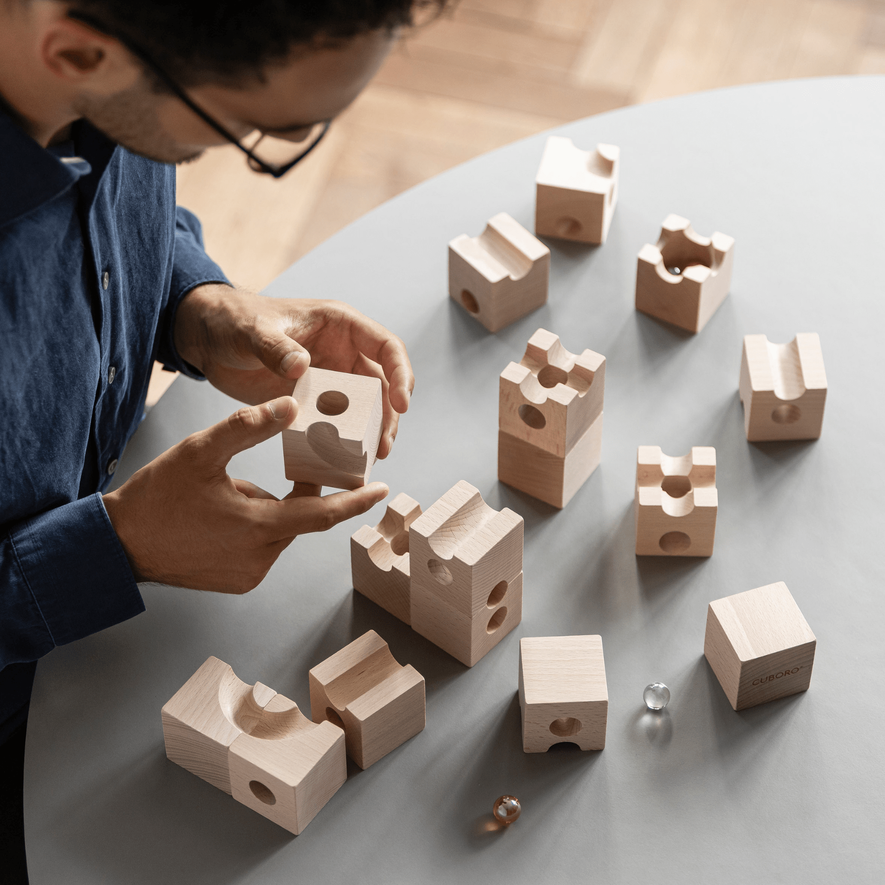 Cuboro PRO – Erweiterungsset für anspruchsvolle Murmelbahn-Konstruktionen - LeoBabys