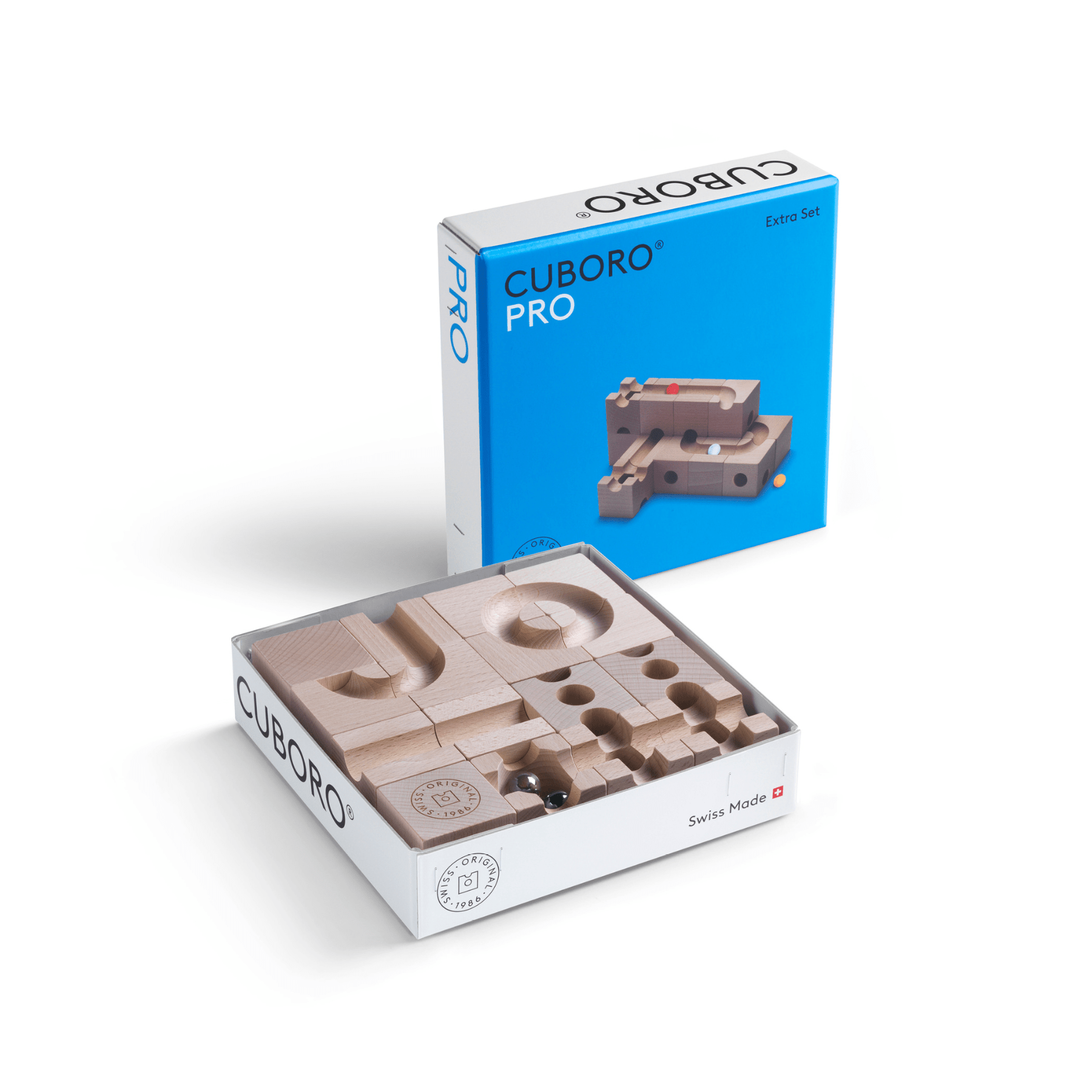 Cuboro PRO – Erweiterungsset für anspruchsvolle Murmelbahn-Konstruktionen - LeoBabys