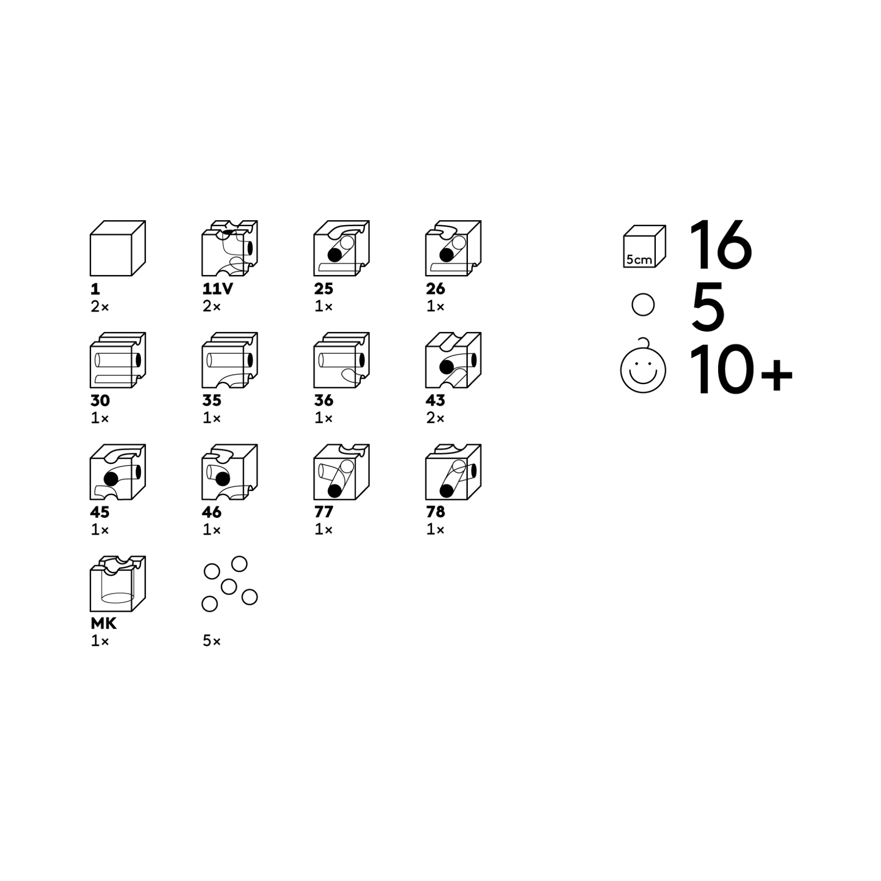 Cuboro PRO – Erweiterungsset für anspruchsvolle Murmelbahn-Konstruktionen - LeoBabys