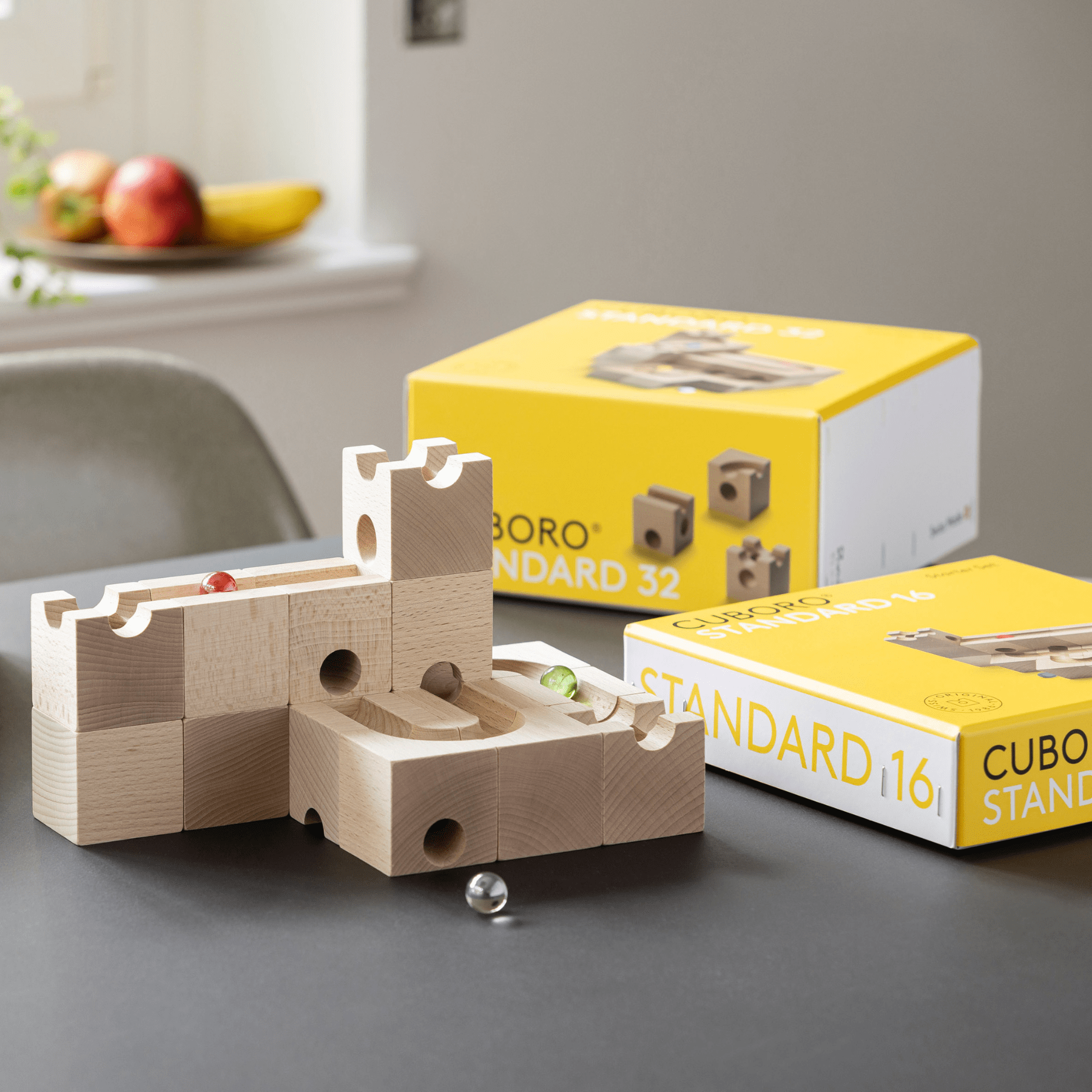 Cuboro STANDARD 16 - Kugelbahn - kleine Starter Set - LeoBabys