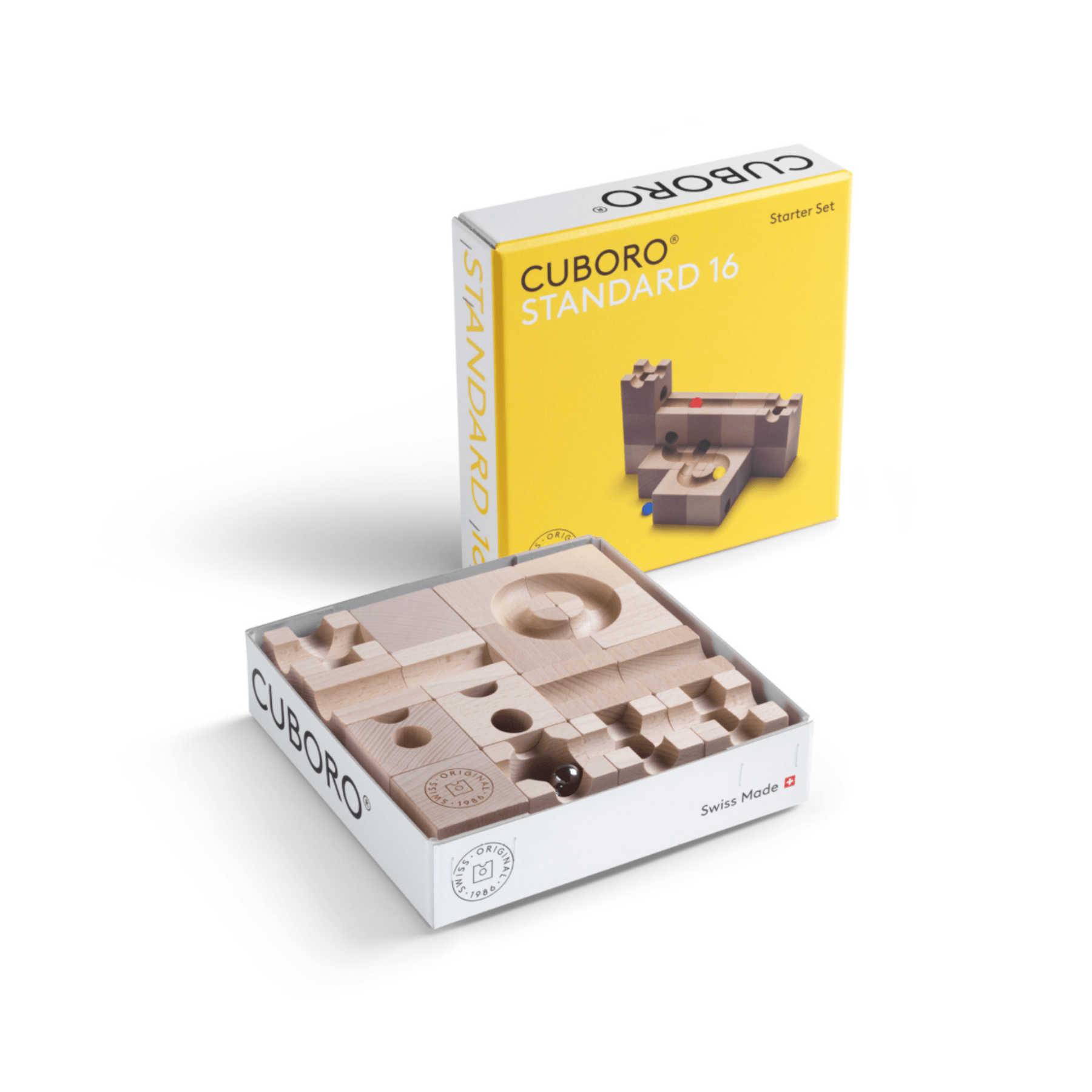 Cuboro STANDARD 16 - Kugelbahn - kleine Starter Set - LeoBabys