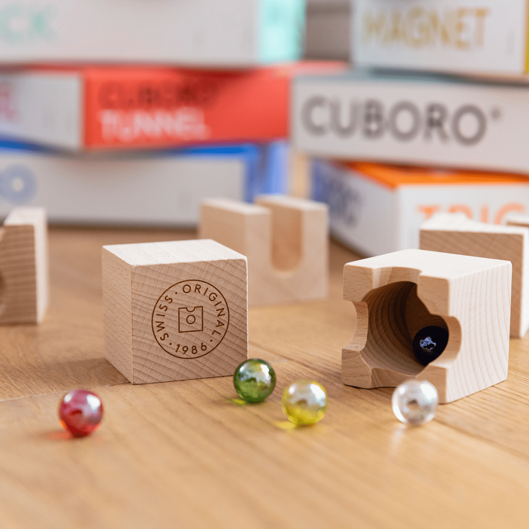 Cuboro TUNNEL – Erweiterungsset für kreative Murmelbahnen - LeoBabys