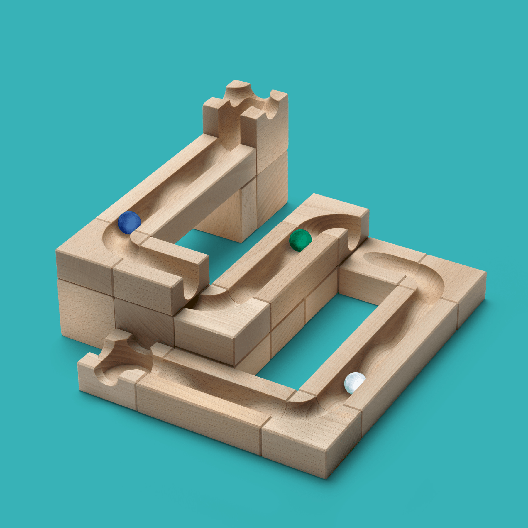 Cuboro SUB – Expansion set for underground tunnels in your marble run