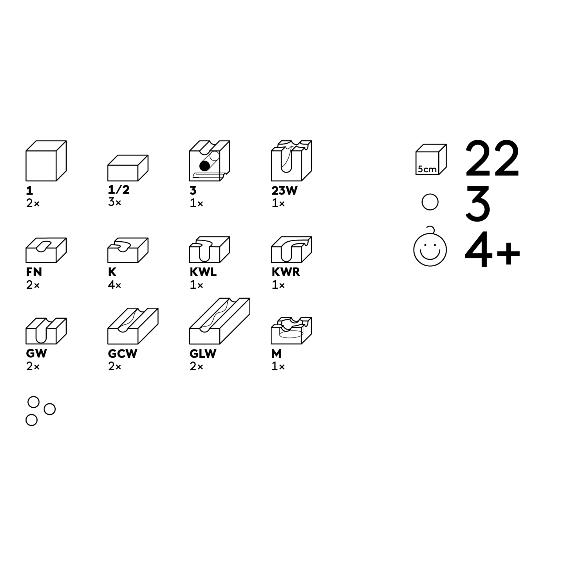 Cuboro SUB – Expansion set for underground tunnels in your marble run