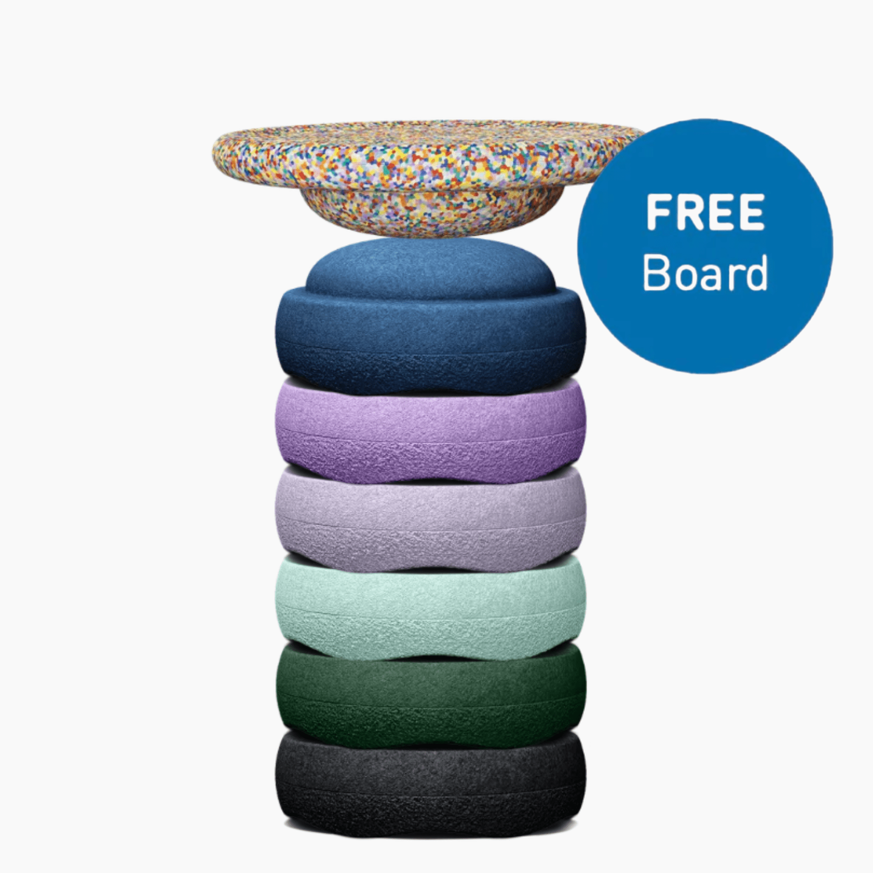 Design YOUR Stapelstein Rainbow 6er Set mit Gratis Board Super Confetti-LeoBabys
