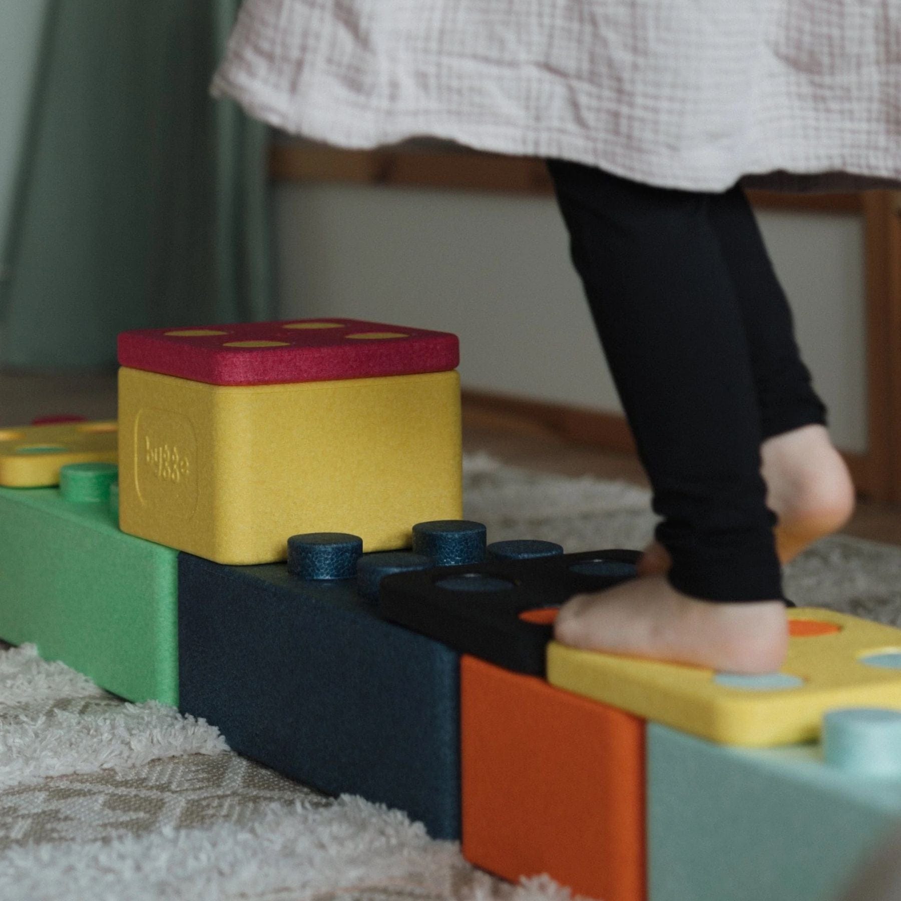 FARVESPIL bygge Starterset 12 XXL Schaumstoffbausteine | Bauklötze großformatig