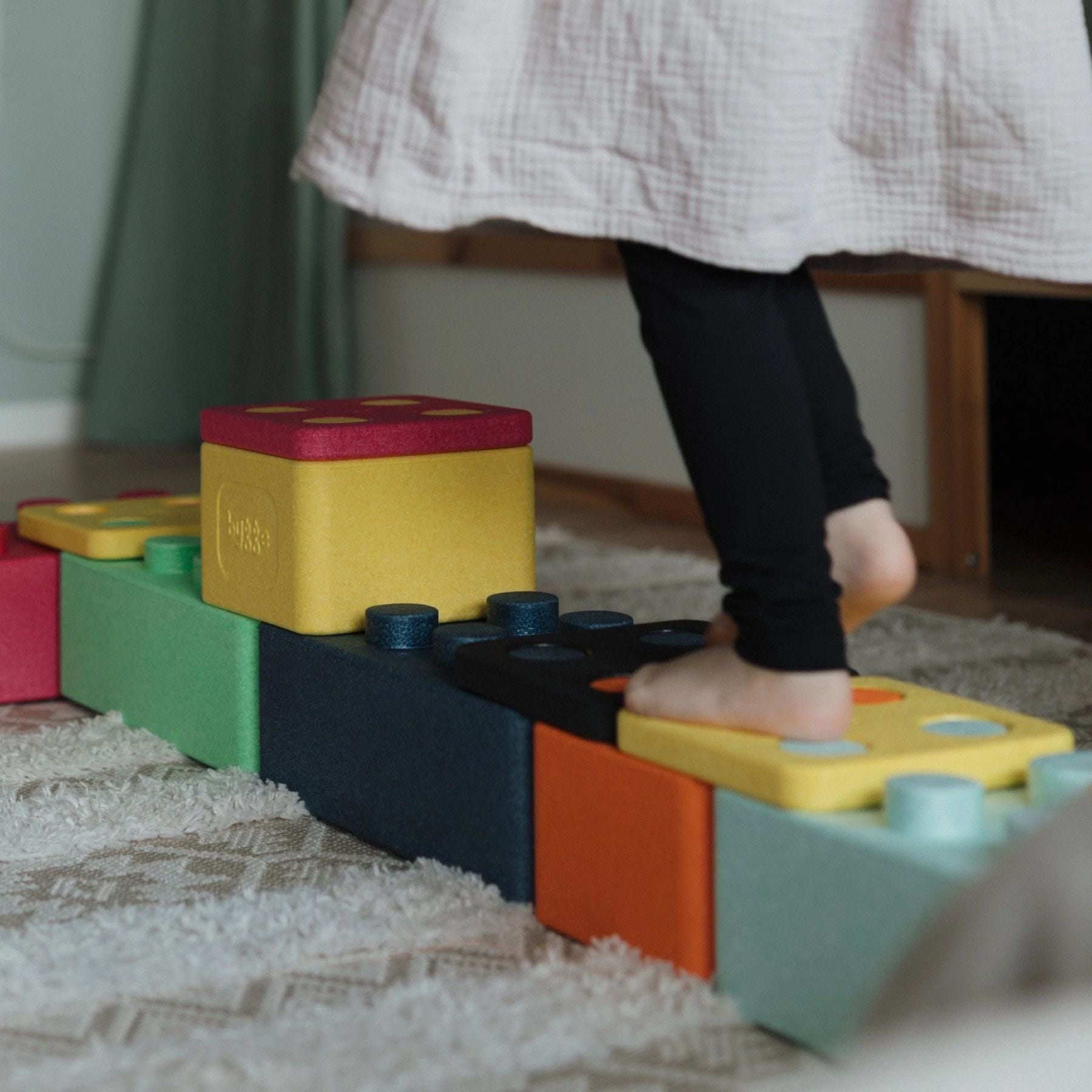 FARVESPIL bygge Starterset 12 XXL Schaumstoffbausteine | Bauklötze großformatig