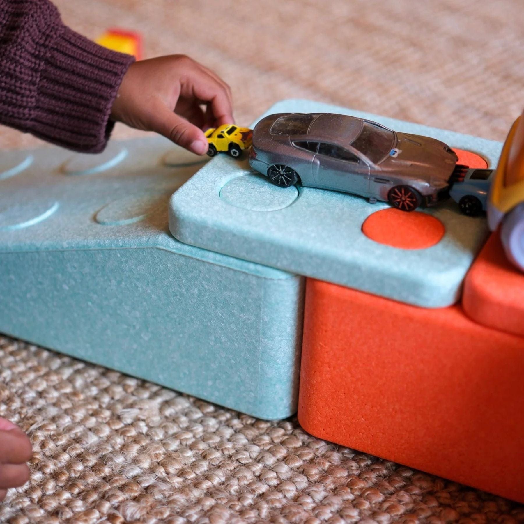 FARVESPIL bygge Starterset 12 XXL Schaumstoffbausteine | Bauklötze großformatig