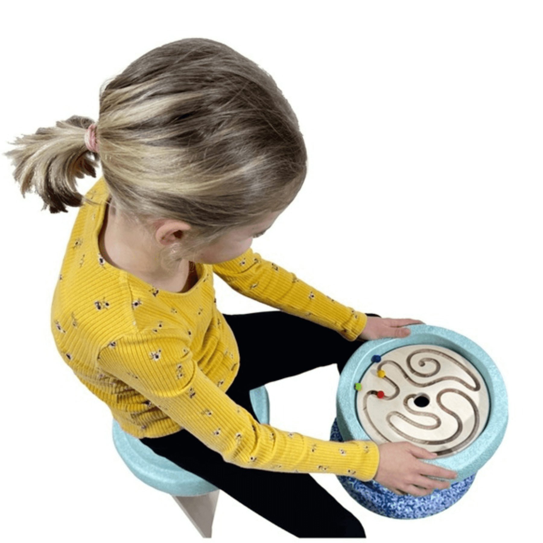 Feinmotorikscheiben 6er-Set mit Holzkugeln