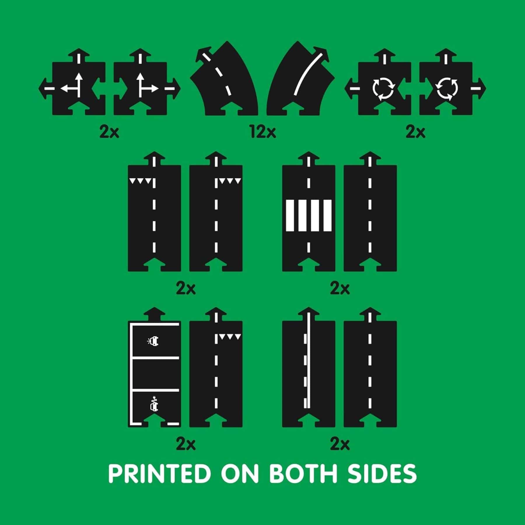 Flexible Spielstrasse aus Gummi – Highway | 24 Teile | waytoplay