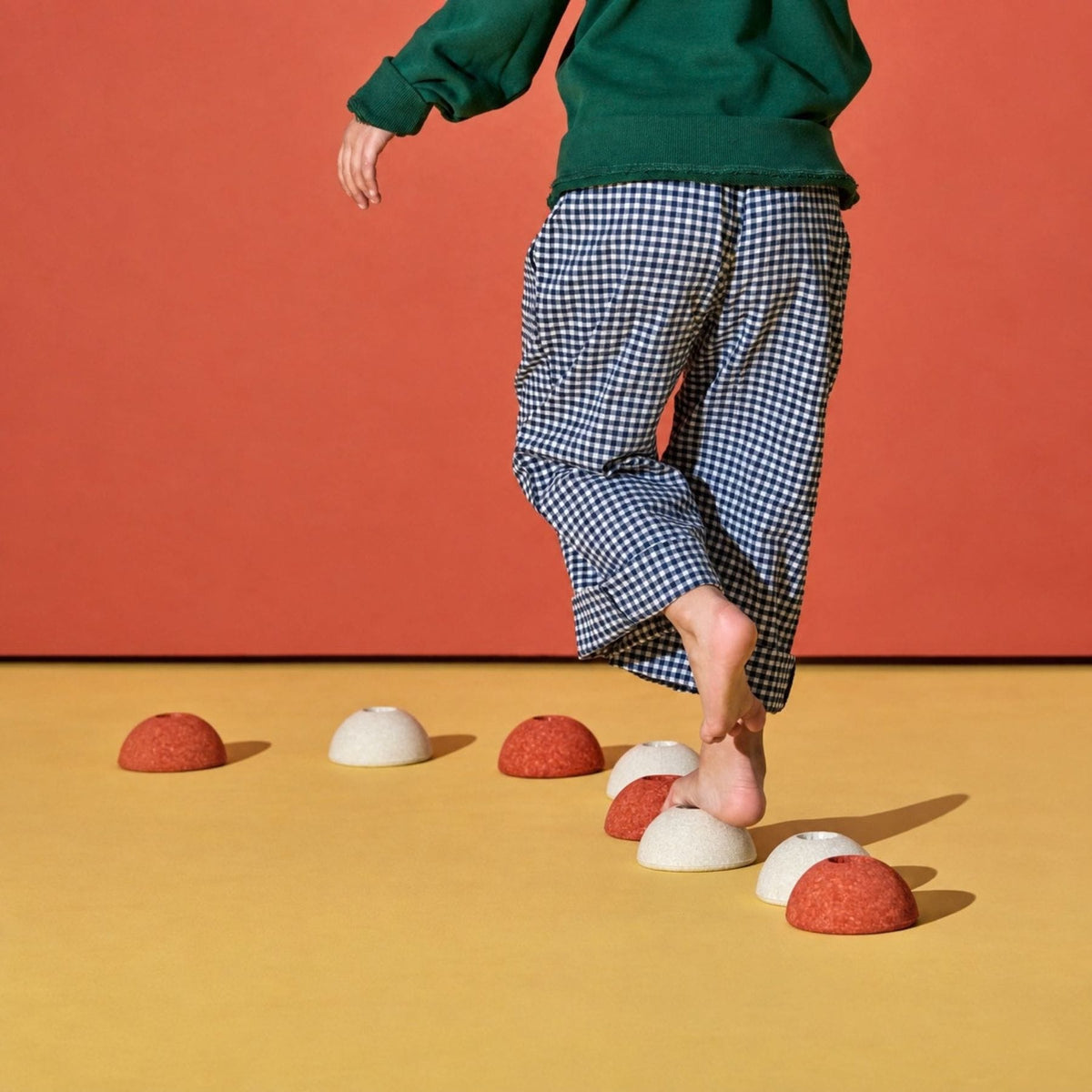 Bewegungsspielzeug MODU Schaumstoffbälle 3er-Set - Ballspiel, Trittsteine & Bausteine