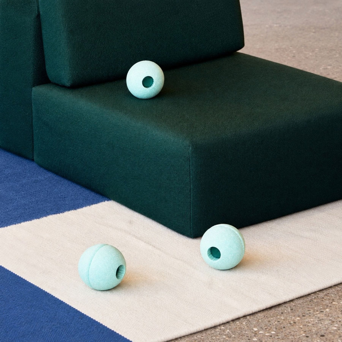 Bewegungsspielzeug MODU Schaumstoffbälle 3er-Set - Ballspiel, Trittsteine & Bausteine