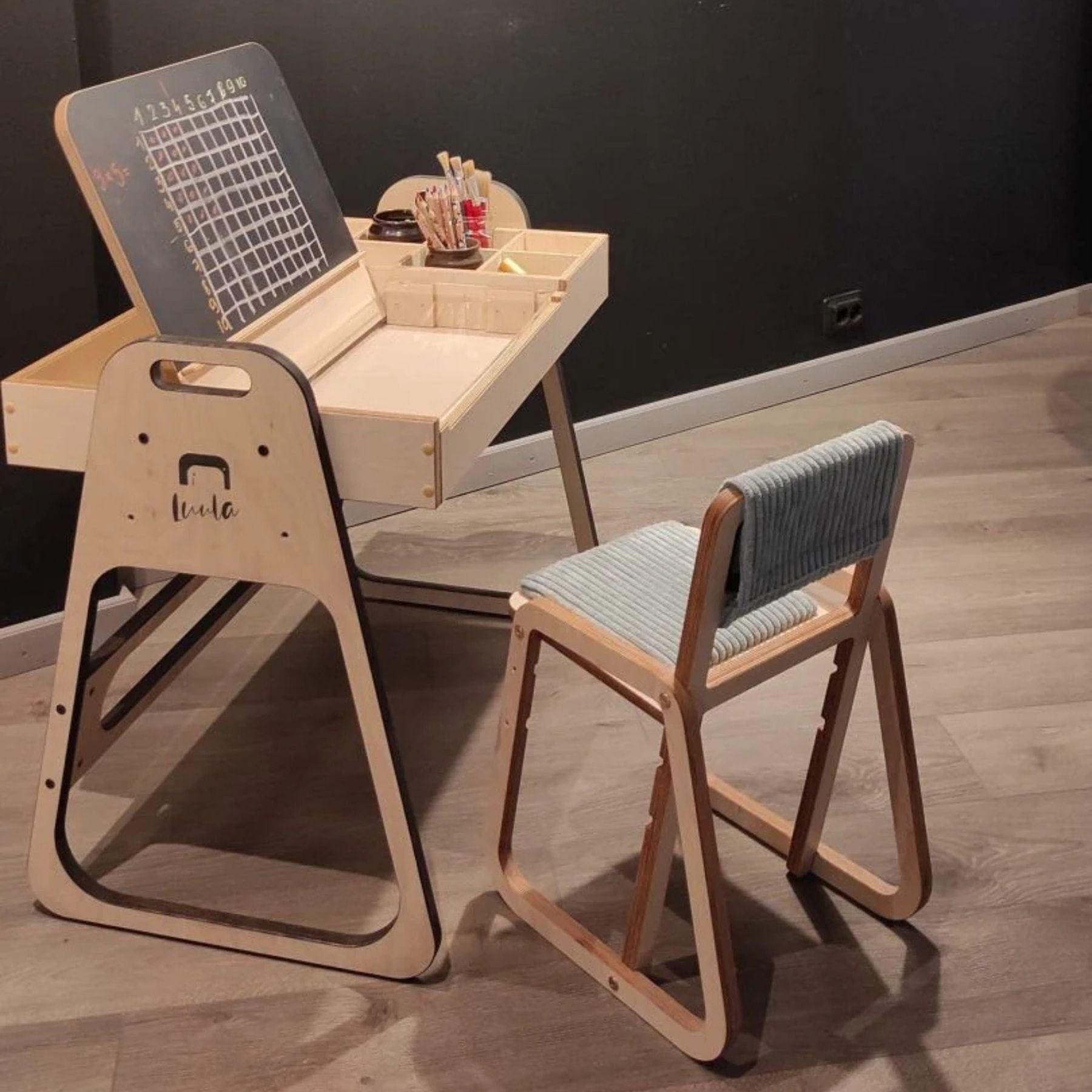 Höhenverstellbarer und mitwachsender Kinder Schreibtischstuhl Jules - LeoBabys