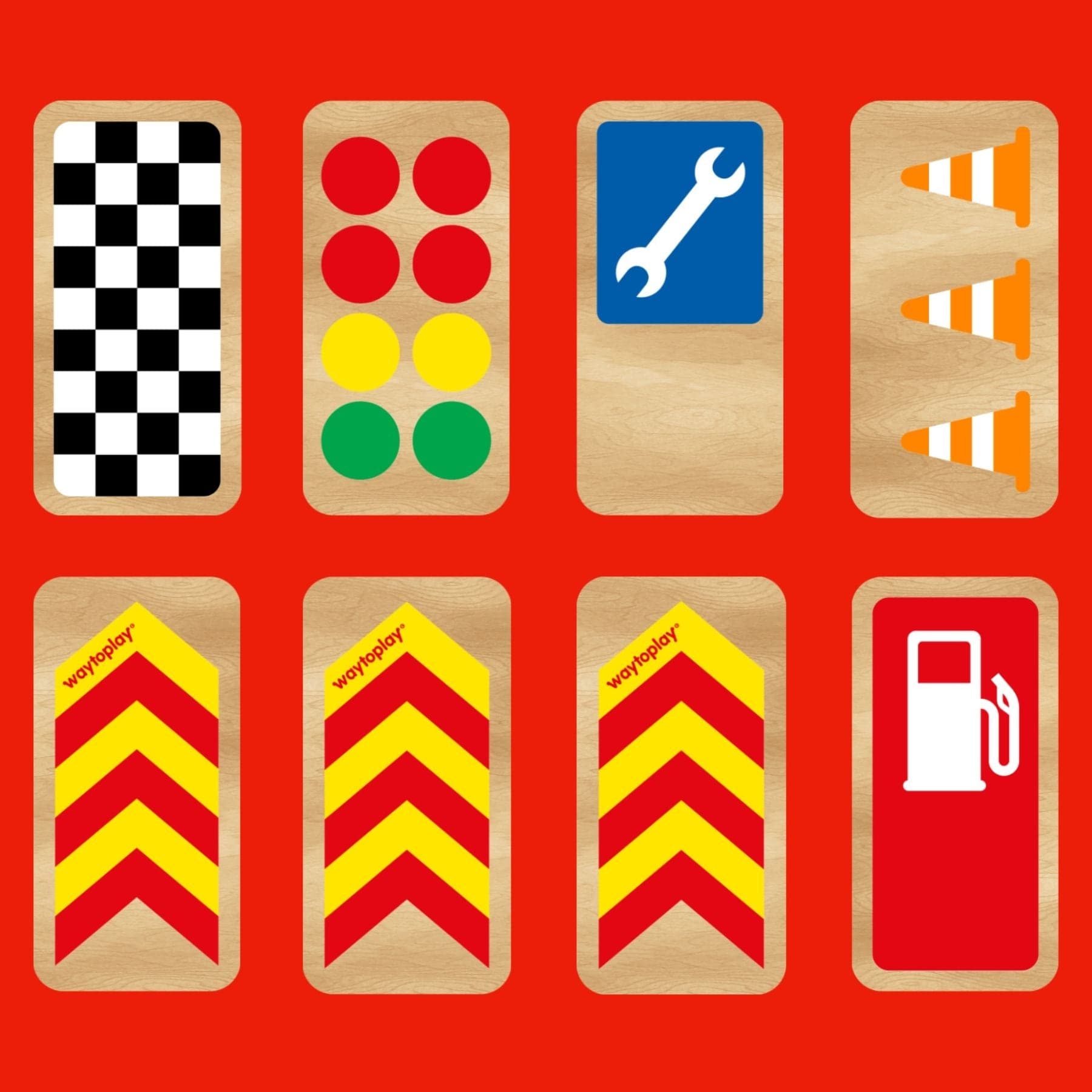 Holz- Rennsportschilder für Spielstrassen – Race Signs | waytoplay - LeoBabys