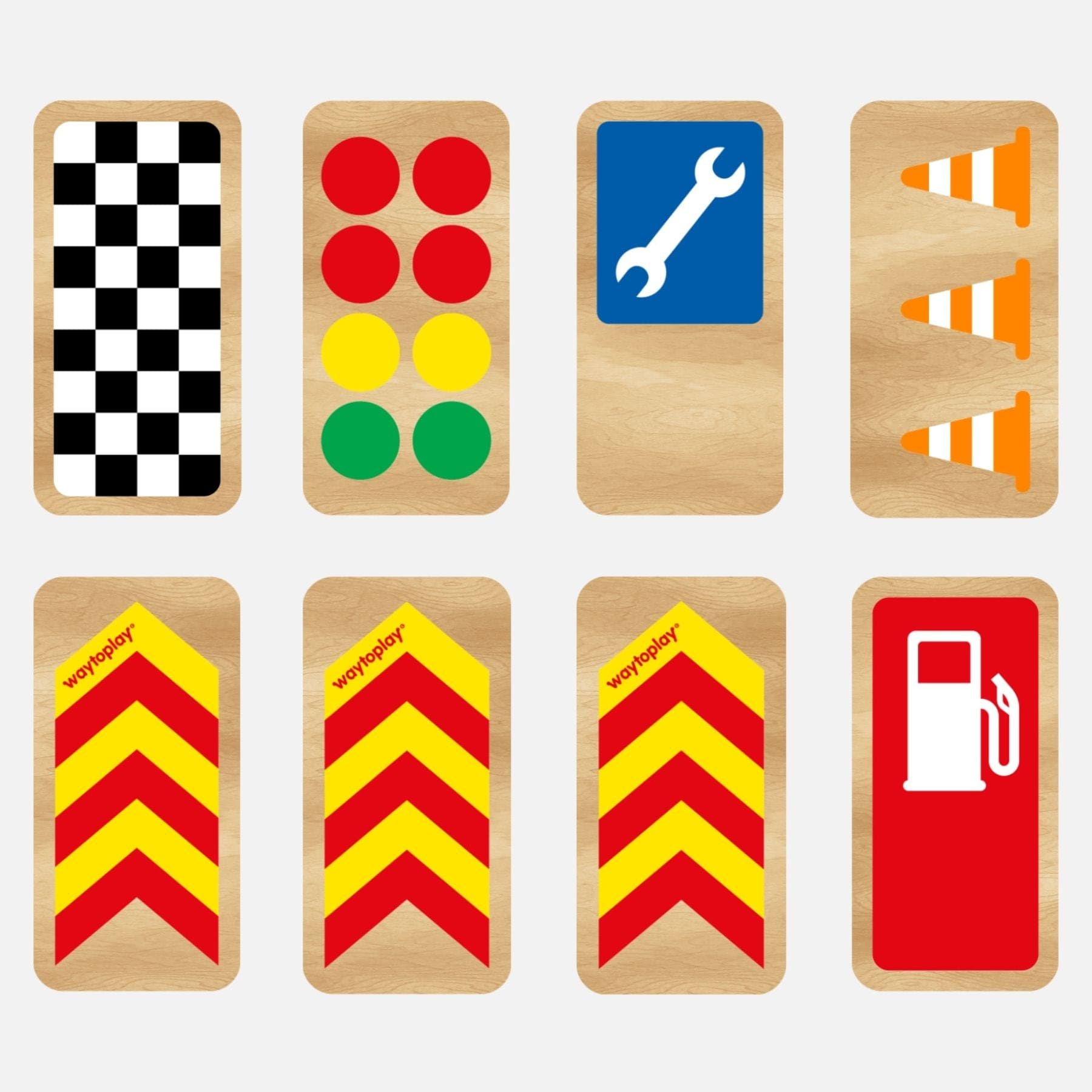 Holz- Rennsportschilder für Spielstrassen – Race Signs | waytoplay - LeoBabys