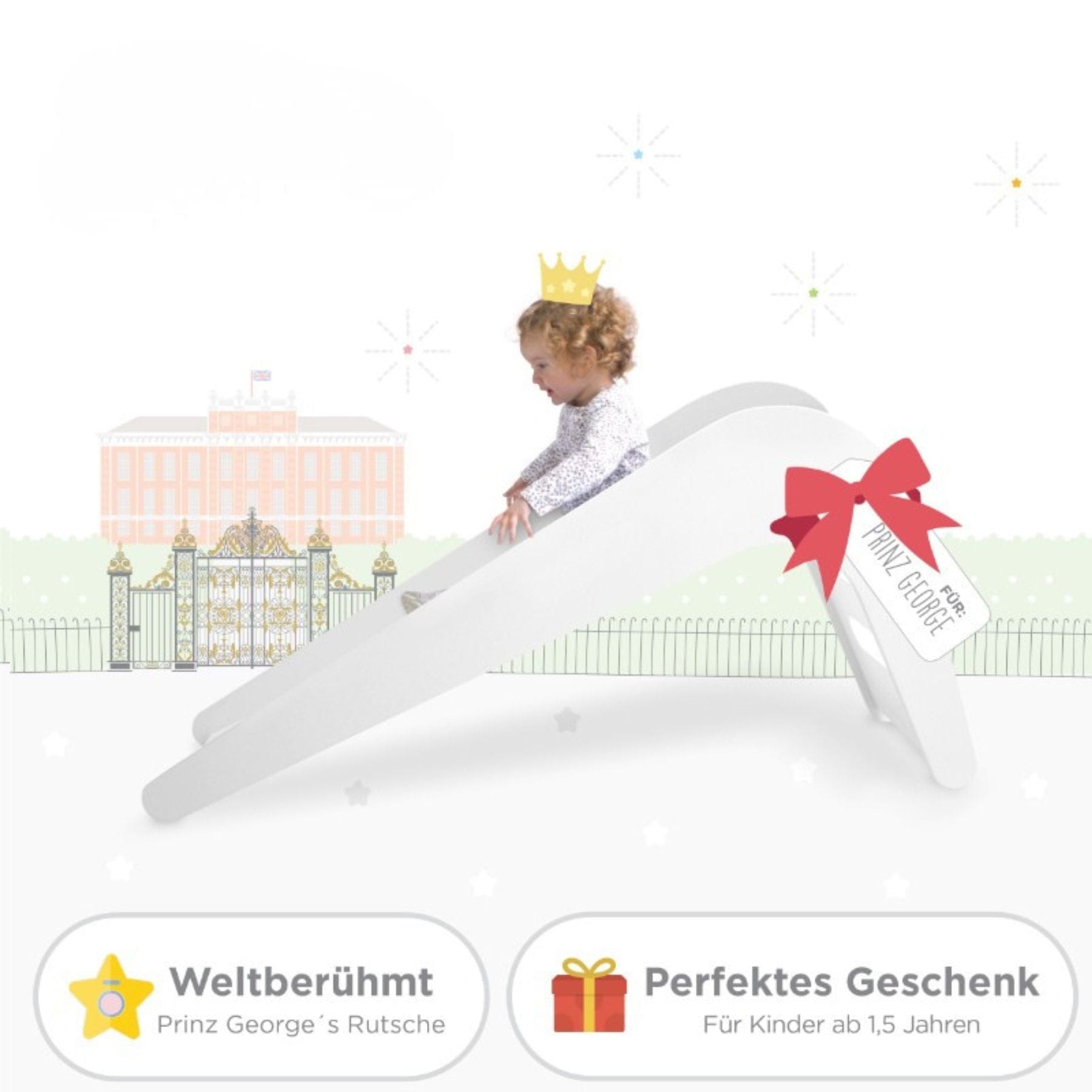 Kinderrutsche – Indoor Holzrutsche (145 cm)