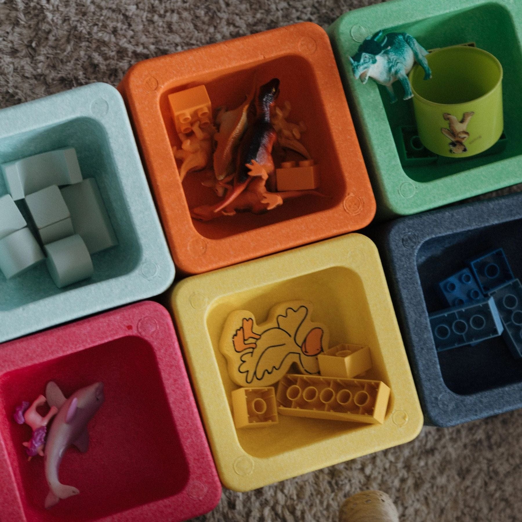 KREATIVFYR bygge Set 24 XXL Schaumstoffbausteine | Bauklötze großformatig