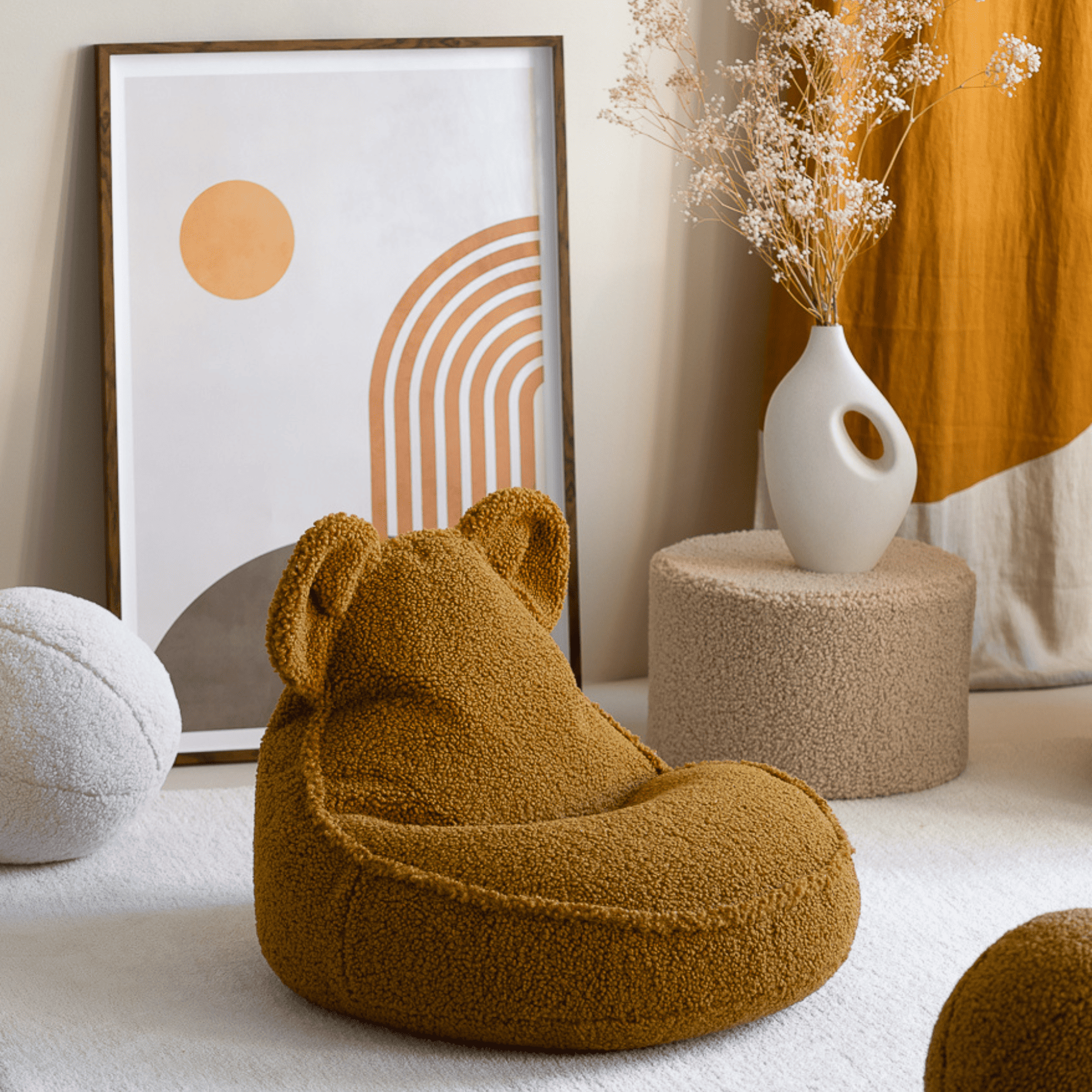 Kinder-Sitzsack Bär aus Teddy I wigiwama - LeoBabys