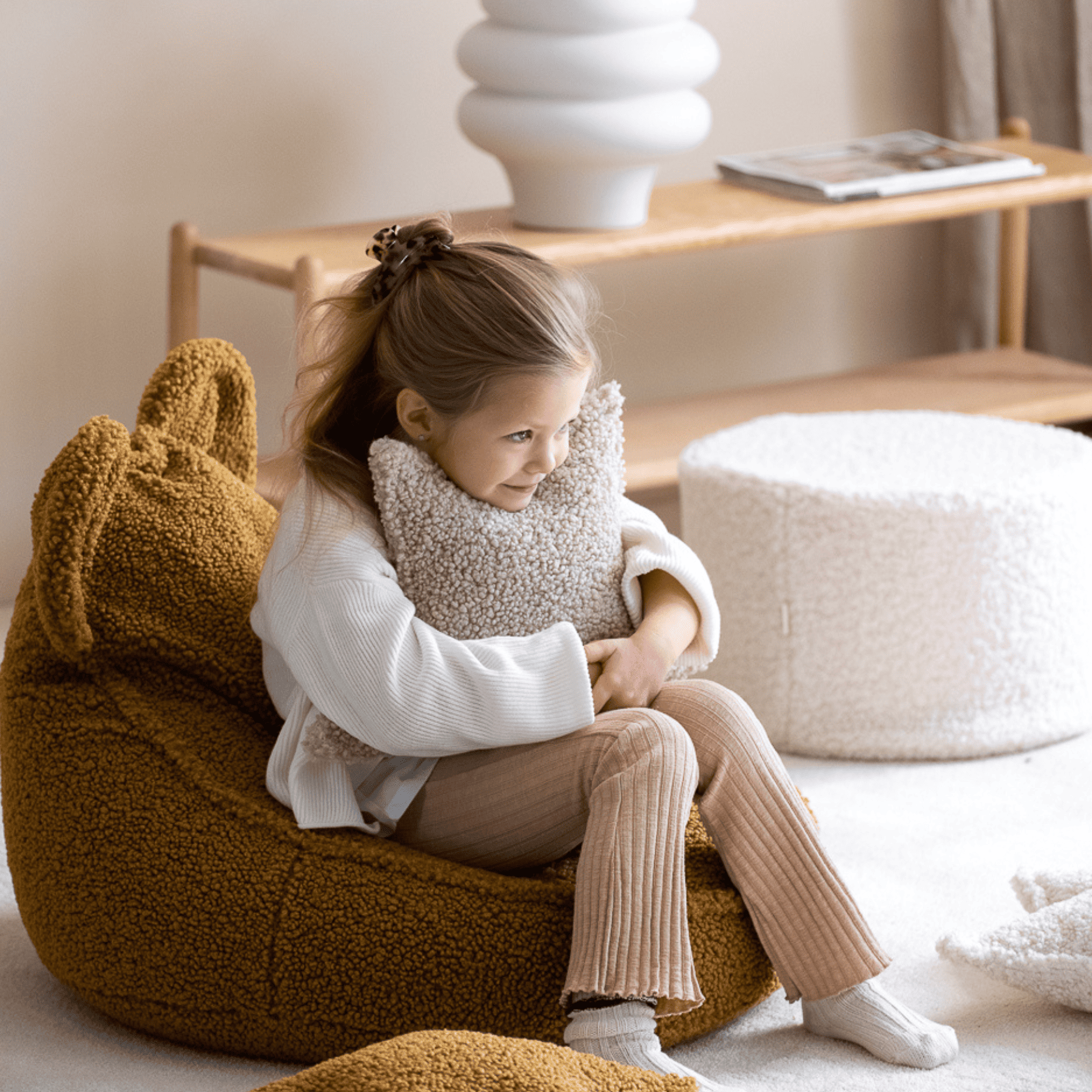 Kinder-Sitzsack Bär aus Teddy I wigiwama - LeoBabys