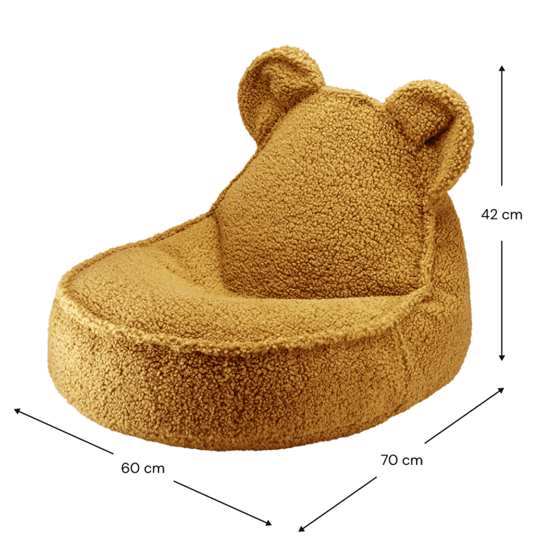 Kinder-Sitzsack Bär aus Teddy I wigiwama - LeoBabys
